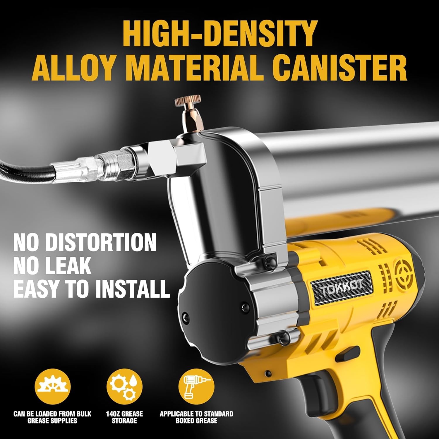 Electric Grease Gun–10,000 PSI Cordless Gun Kit with 2 2 Battery