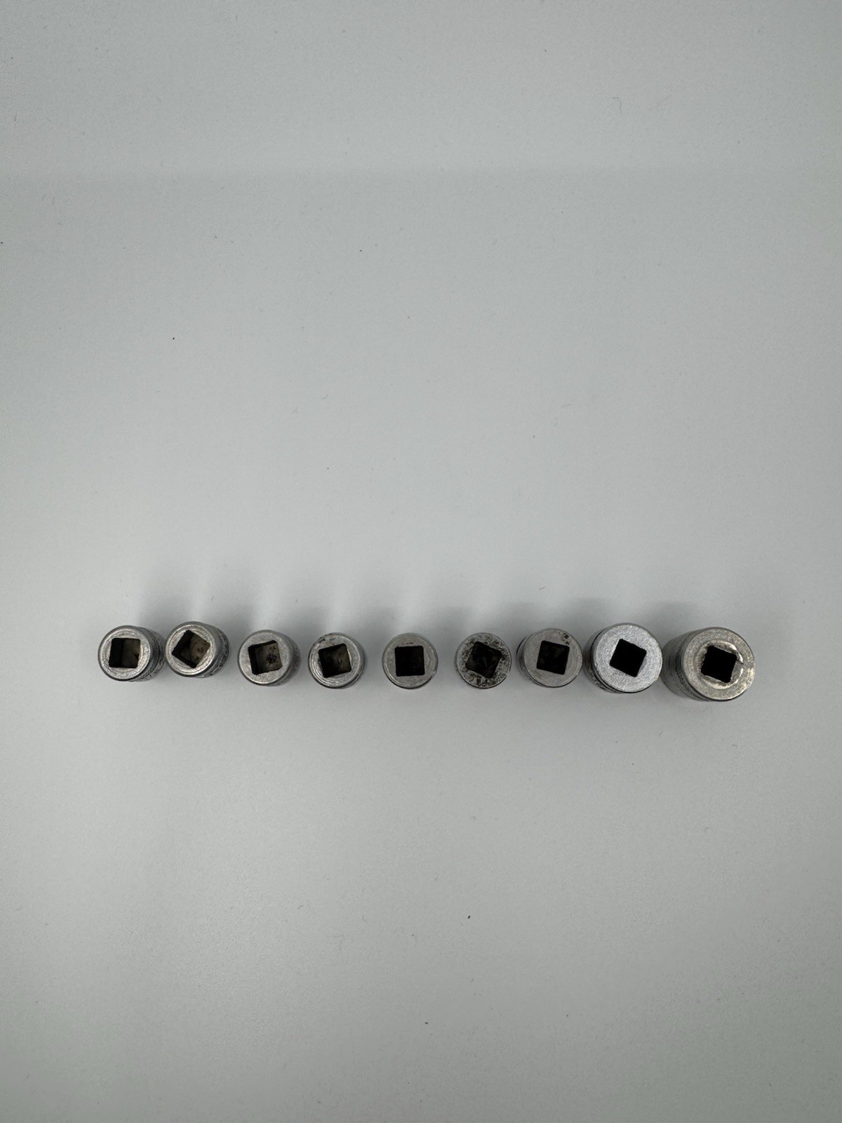 Vintage SK Tools 9pc Socket Set 3/16 Through 7/16 USA