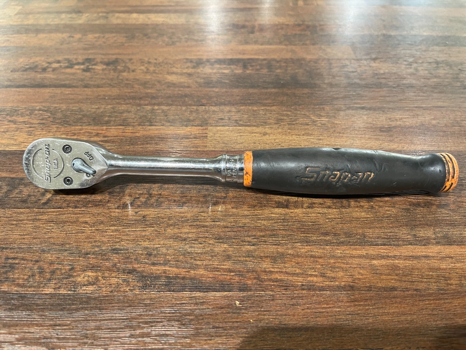 SNAP-ON FH936A 3/8″ RACHET BLACK & ORANGE HANDLE Ships Free 1010