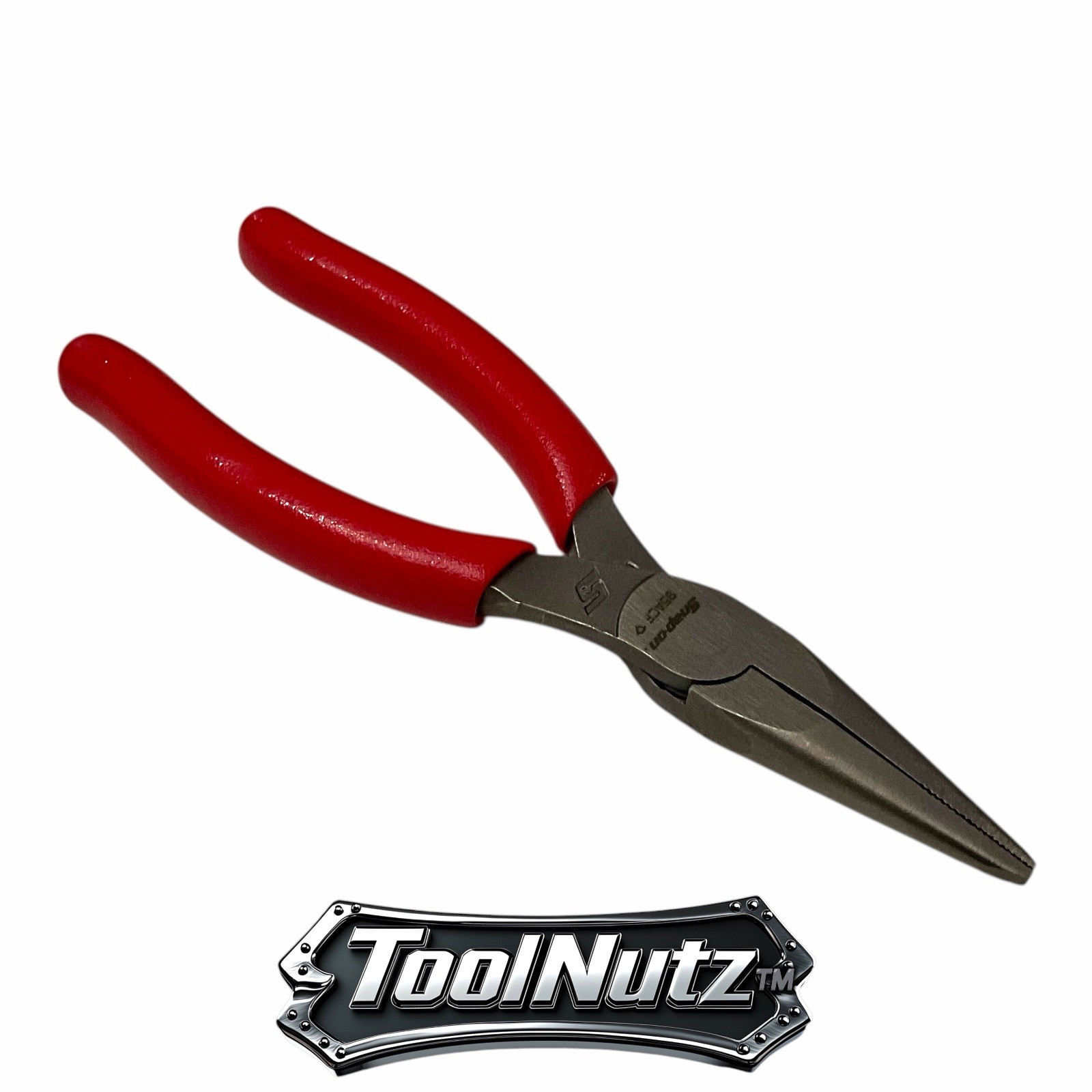Snap-on Tools NEW 95ACF 6″in. RED Soft Grip Rounded Jaw Needle Nose Pliers USA