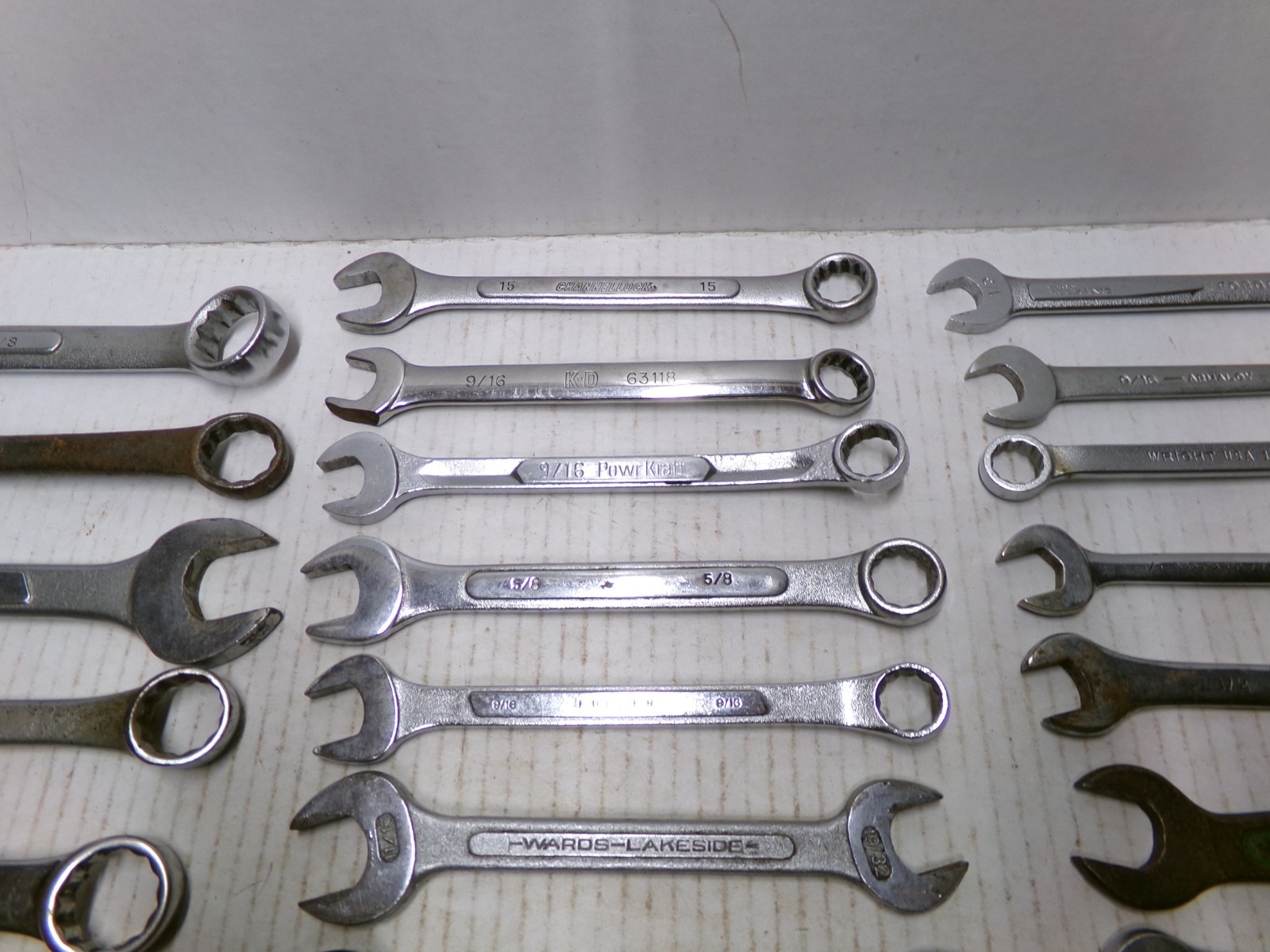 Lot of Assorted Wrenches Husky K-D Fuller Blue Point Pexto Wards Lakeside Vtg