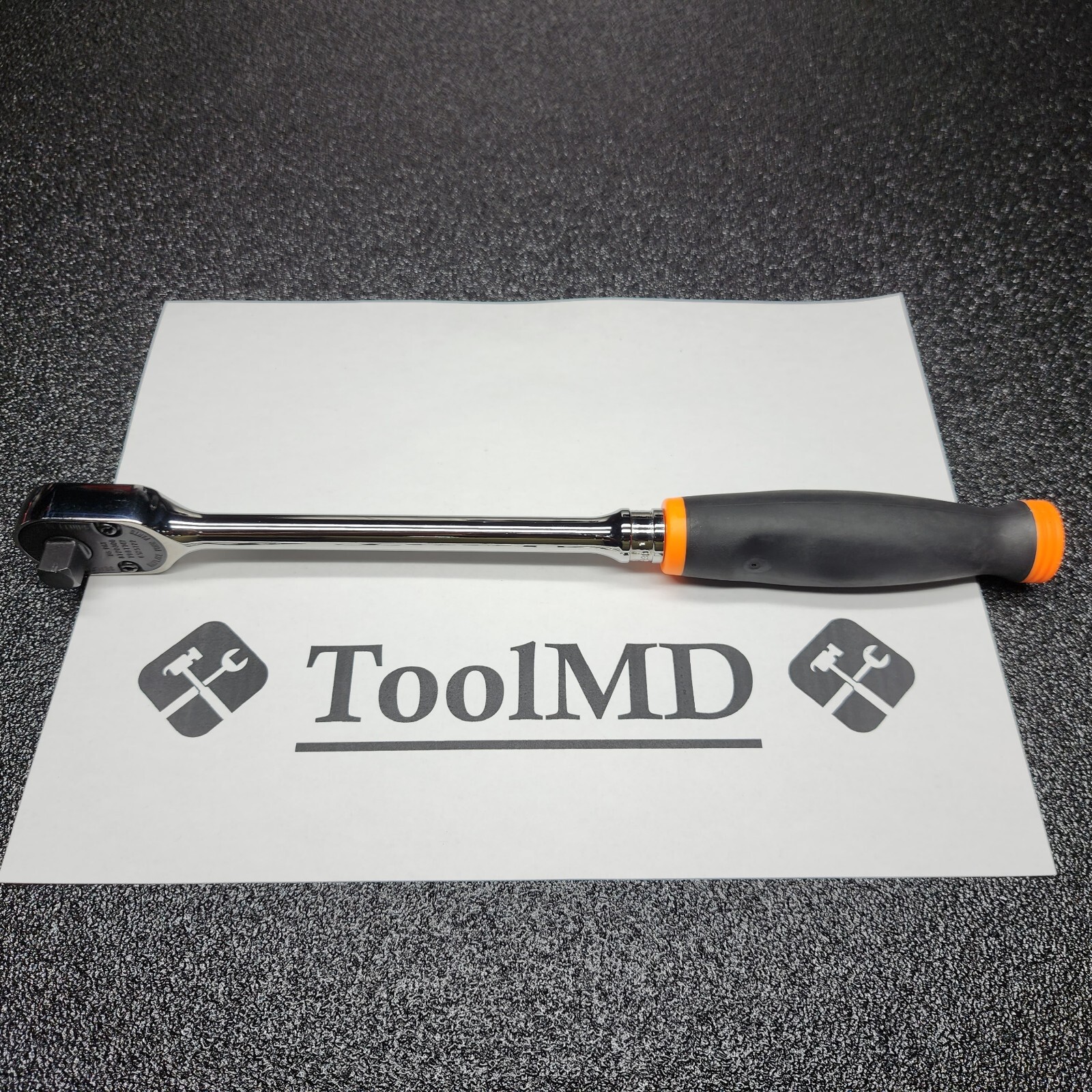 Snap-on Tools USA NEW 3/8″ Drive ORANGE Soft Grip LONG Fixed Head Ratchet FHL80