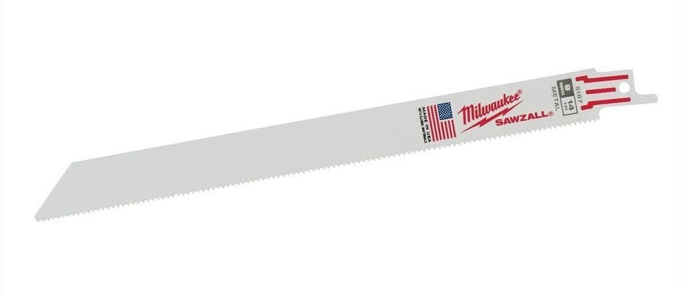 5 Pack of Milwaukee 9 in. 14 TPI Medium Metal Cutting SAWZALL Saw Blades