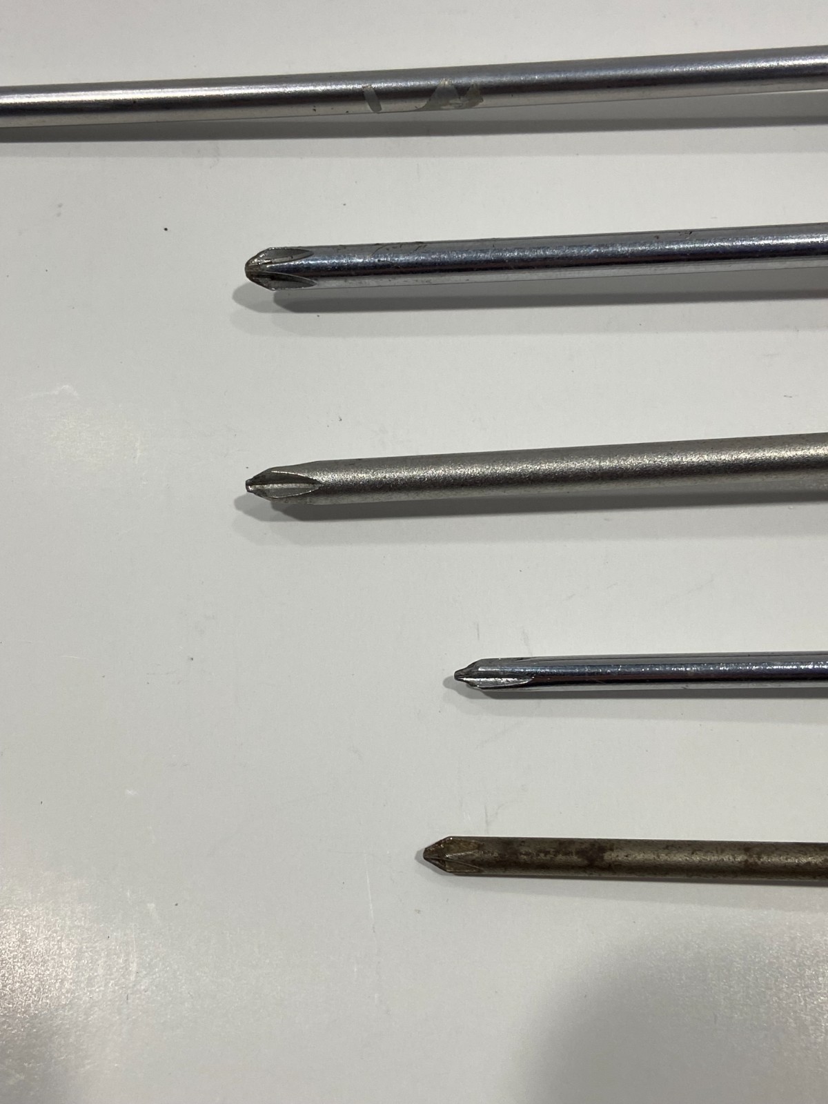 Vintage Lot of 5 Craftsman USA Screwdrivers Various Sizes All Phillips