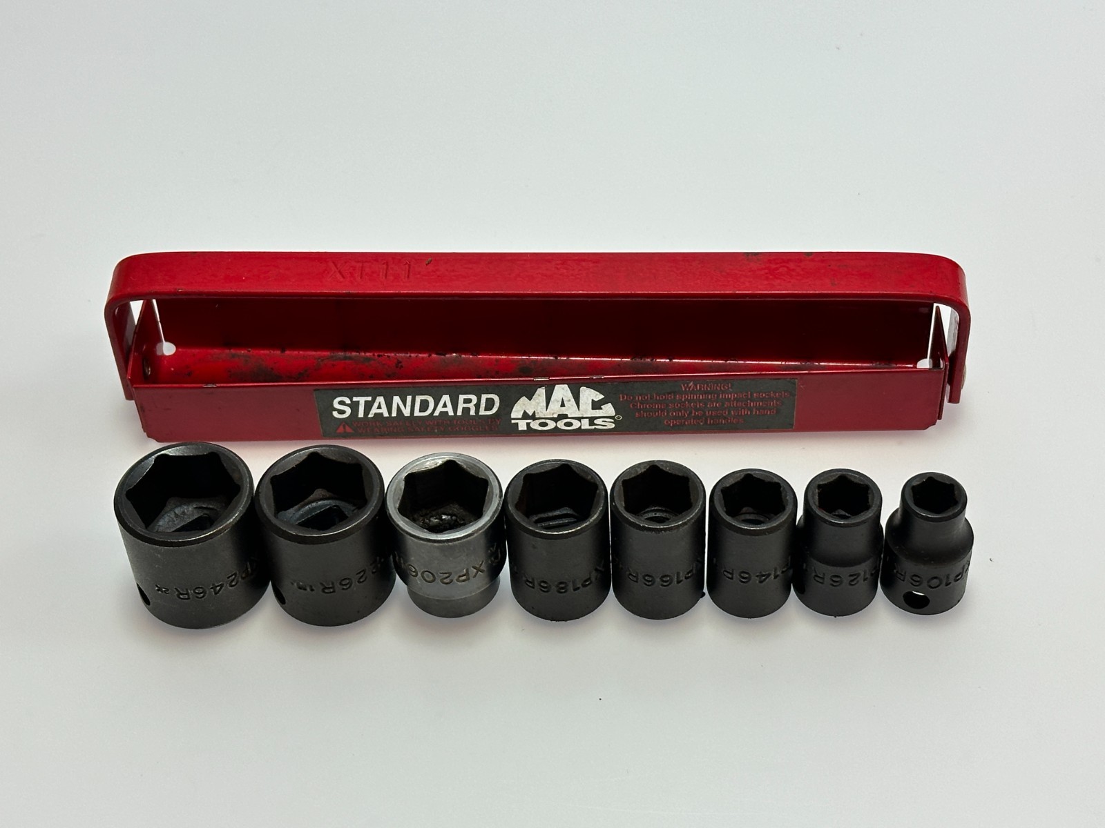 Mac Tools USA 8pc 3/8” Drive 6 Point Impact Socket Set, SAE 5/16” – 3/4”