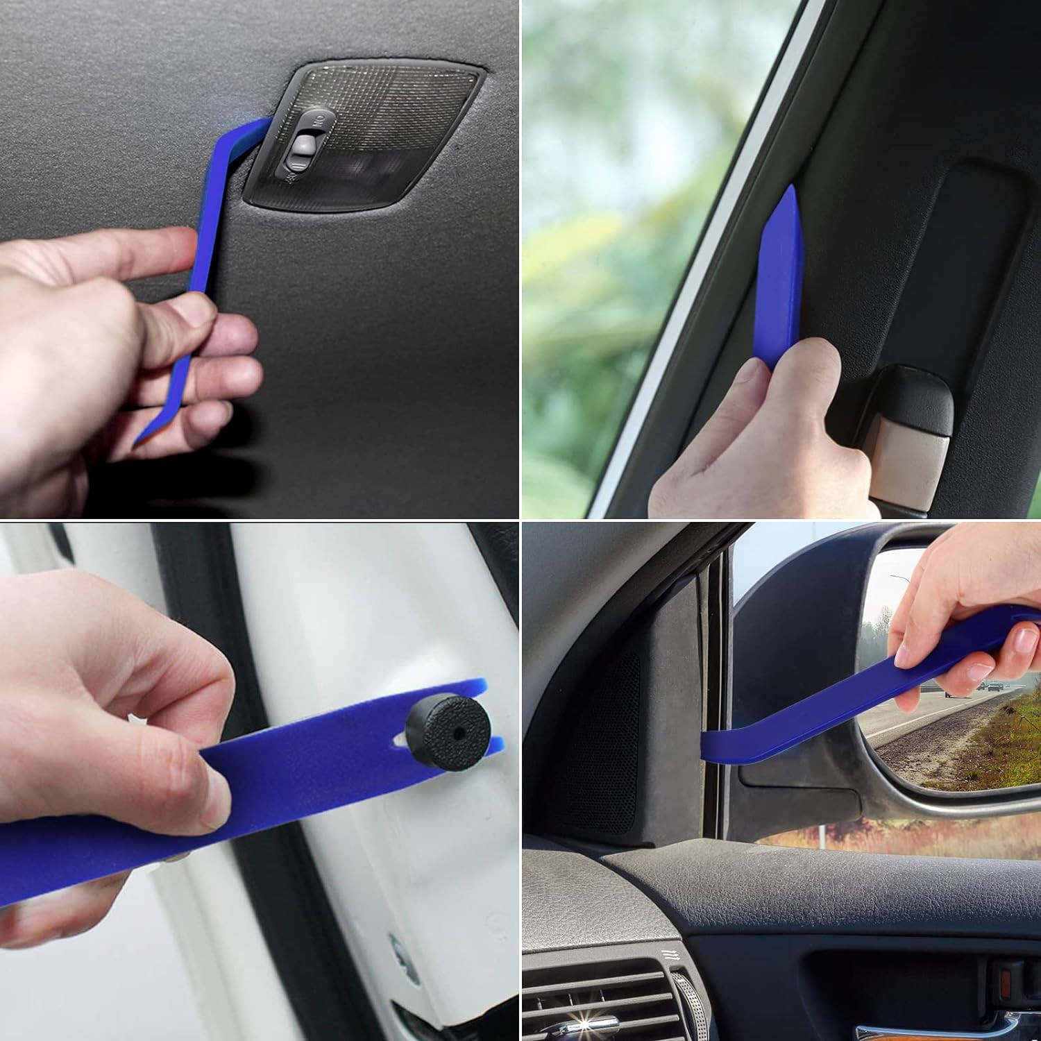 8PCS Car Trim Clip Upholstery Removal Tool Door Panel Fastener Pin Pliers Puller