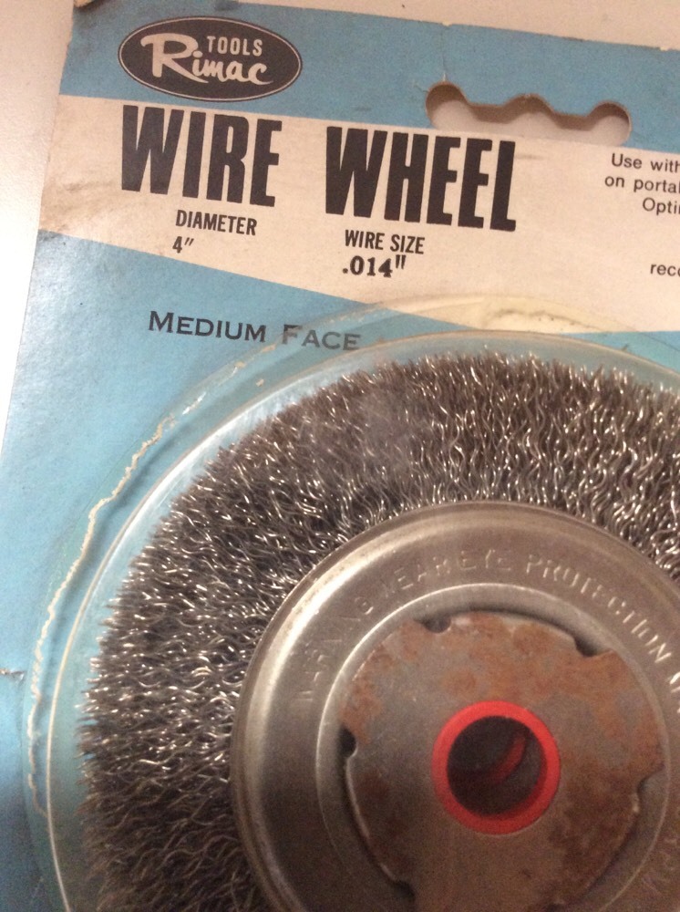 Rimac A24-BP Wire Wheel – 4″ Dia. Wire Size .014″ : Arbor Hole 5/8″-1/2″