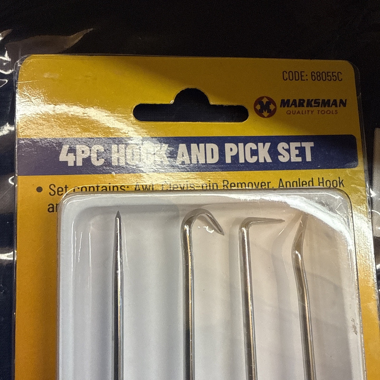 Original 4PC HOOK AND PICK SET SEAL & O RING REMOVAL TOOL MECHANICS GARAGE TOOL