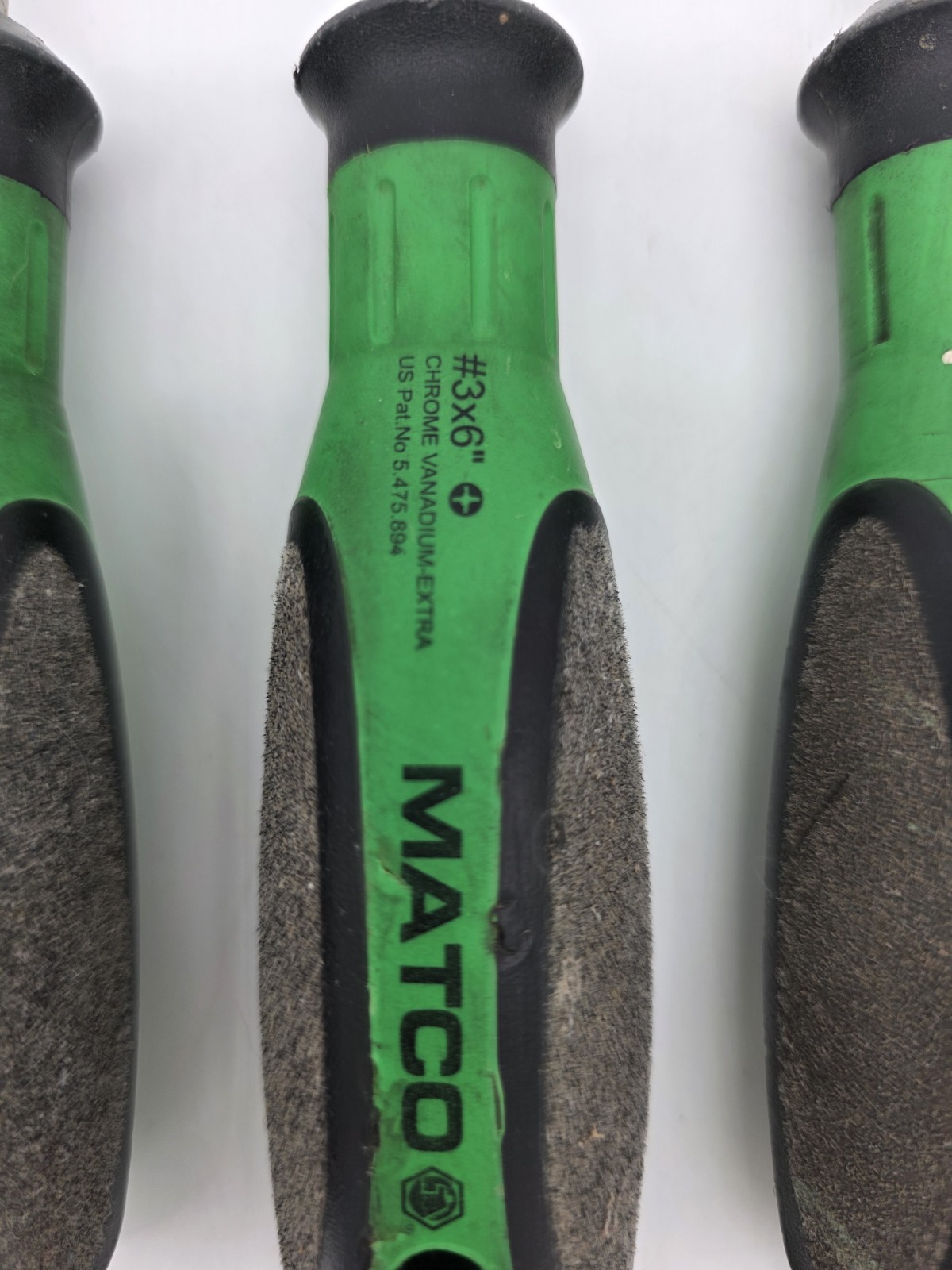 Matco Screwdriver Set Ergonomic Felt Grips Witte Germany 5 Pieces Green