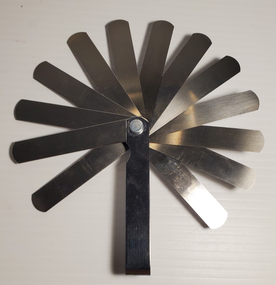 Jensen 14-407 Feeler Gauge 13 Blades Gauge Gage Thickness Measurment Tool
