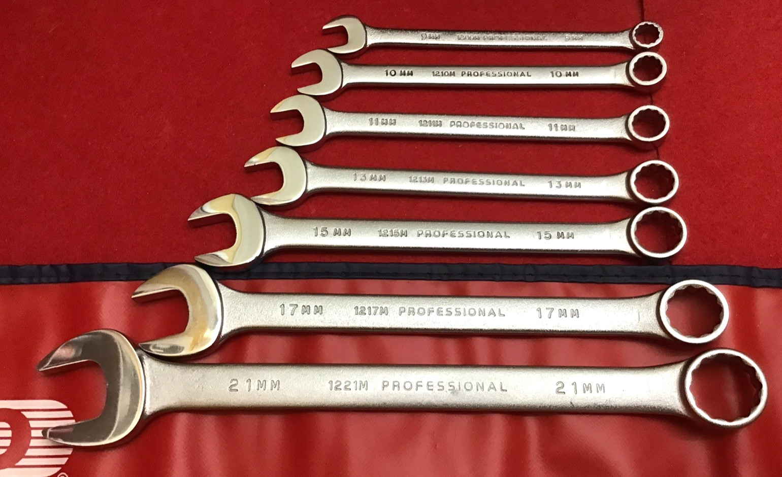 NEW PROTO PROFESIONAL METRIC 7mm-23mm 16Pc.COMBINATION WRENCH SET 12Pt.WITH ROLL