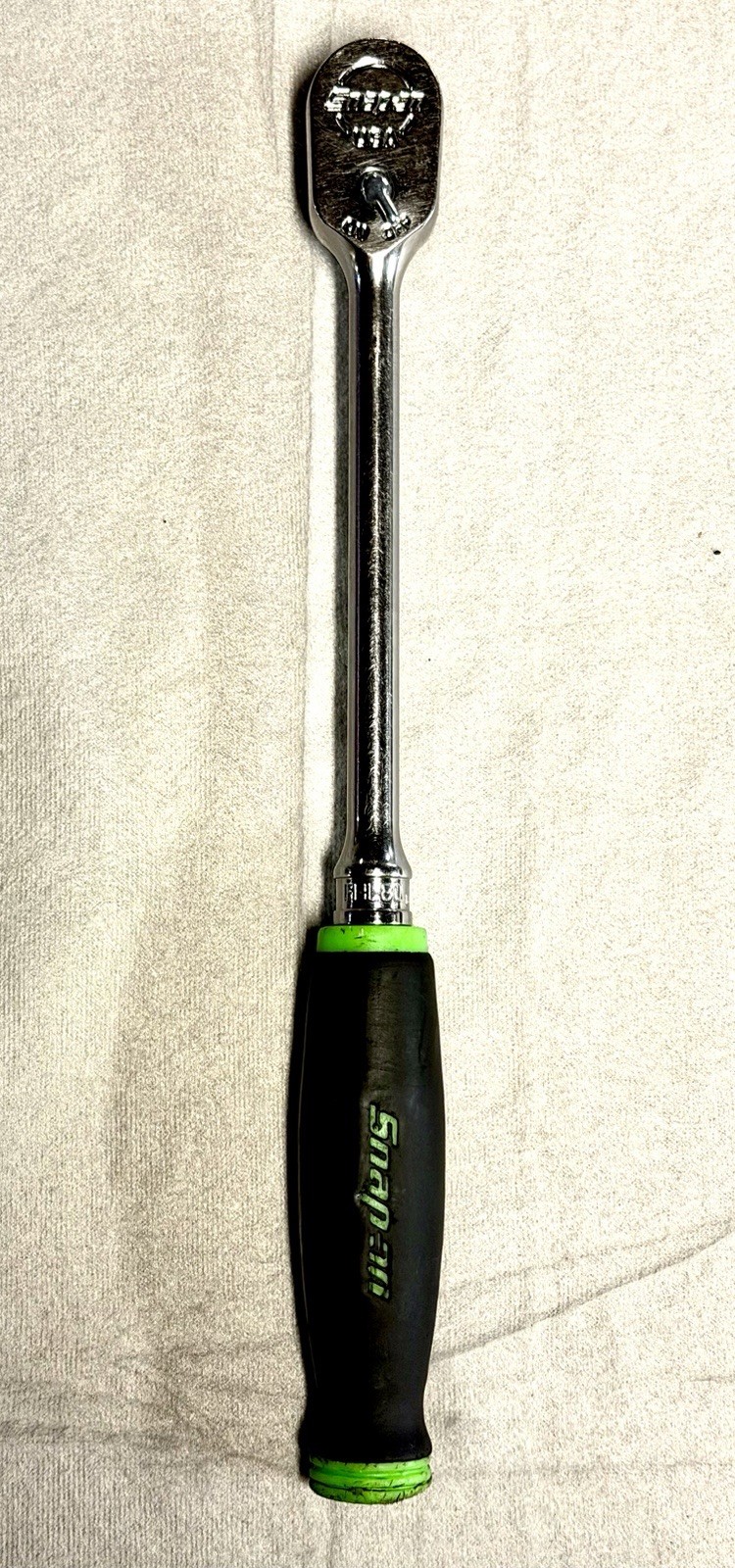 Snap-on FHL80 3/8″ Drive Long Handle Ratchet Green Soft Comfort Grip Dual 80