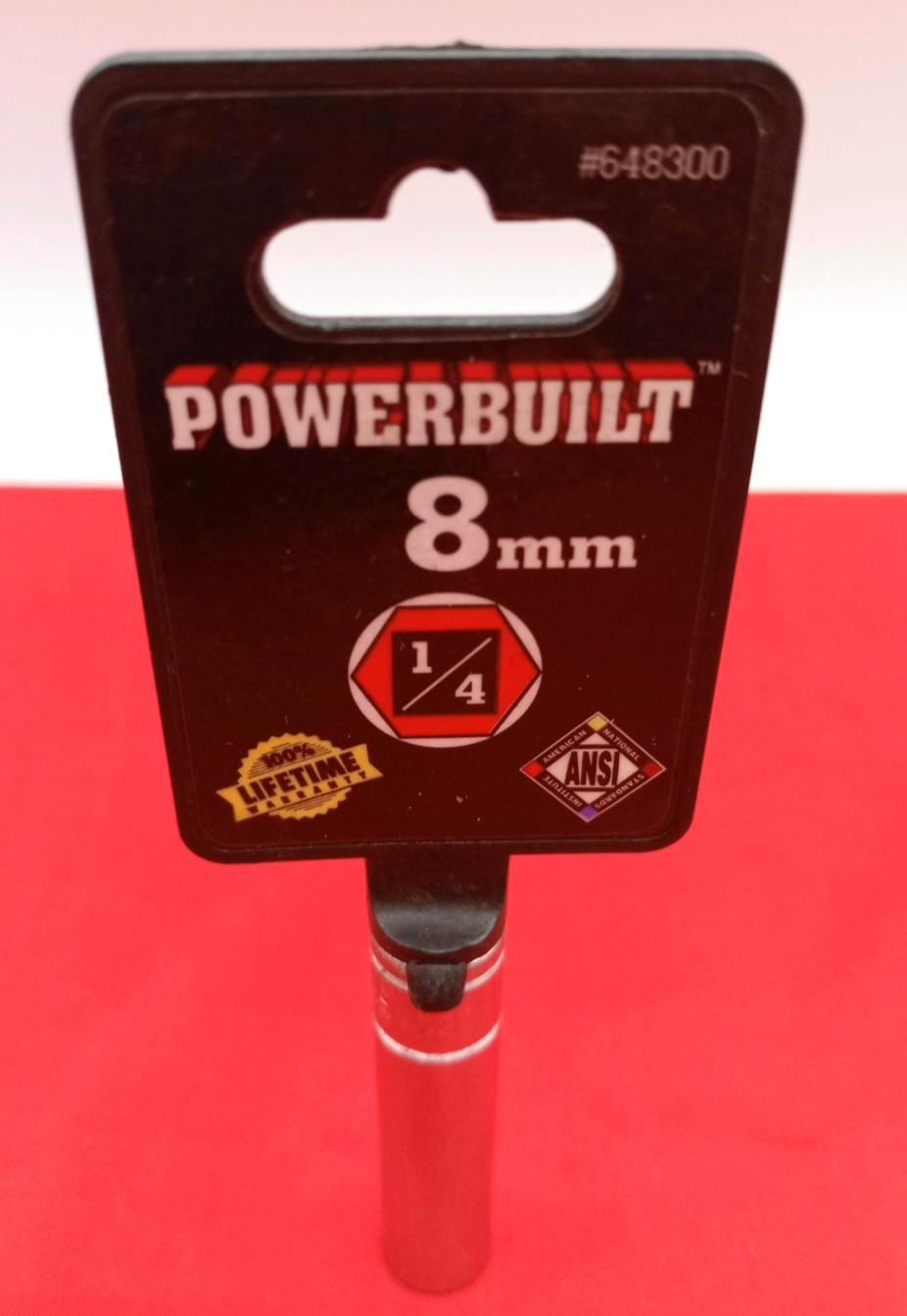 POWERBUILT 1/4In. Drive 8MM Magnetic Impact Deep Socket