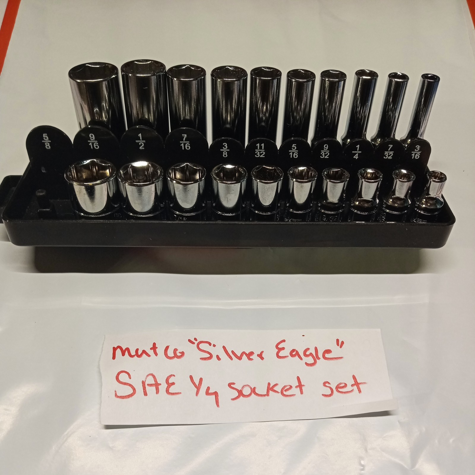 MATCO Tools * SILVER EAGLE * SAE SOCKET SET 1/4 drive 20pc standard Socket Set