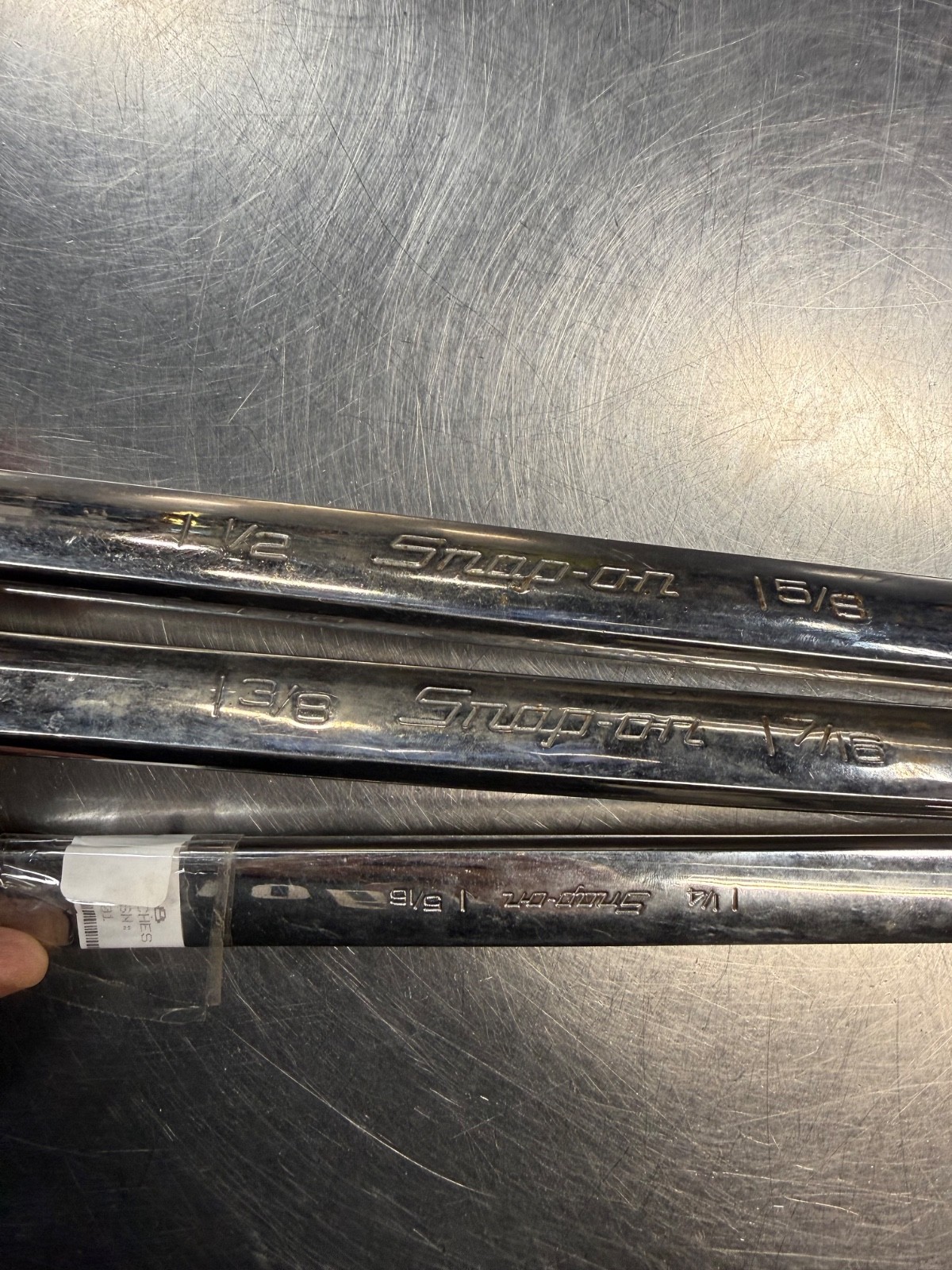 3 Pcs. Snap-on 1-1/4 to 1-5/8 XB4852A XB4446A XB4042A SAE Box Wrench Chrome NEW