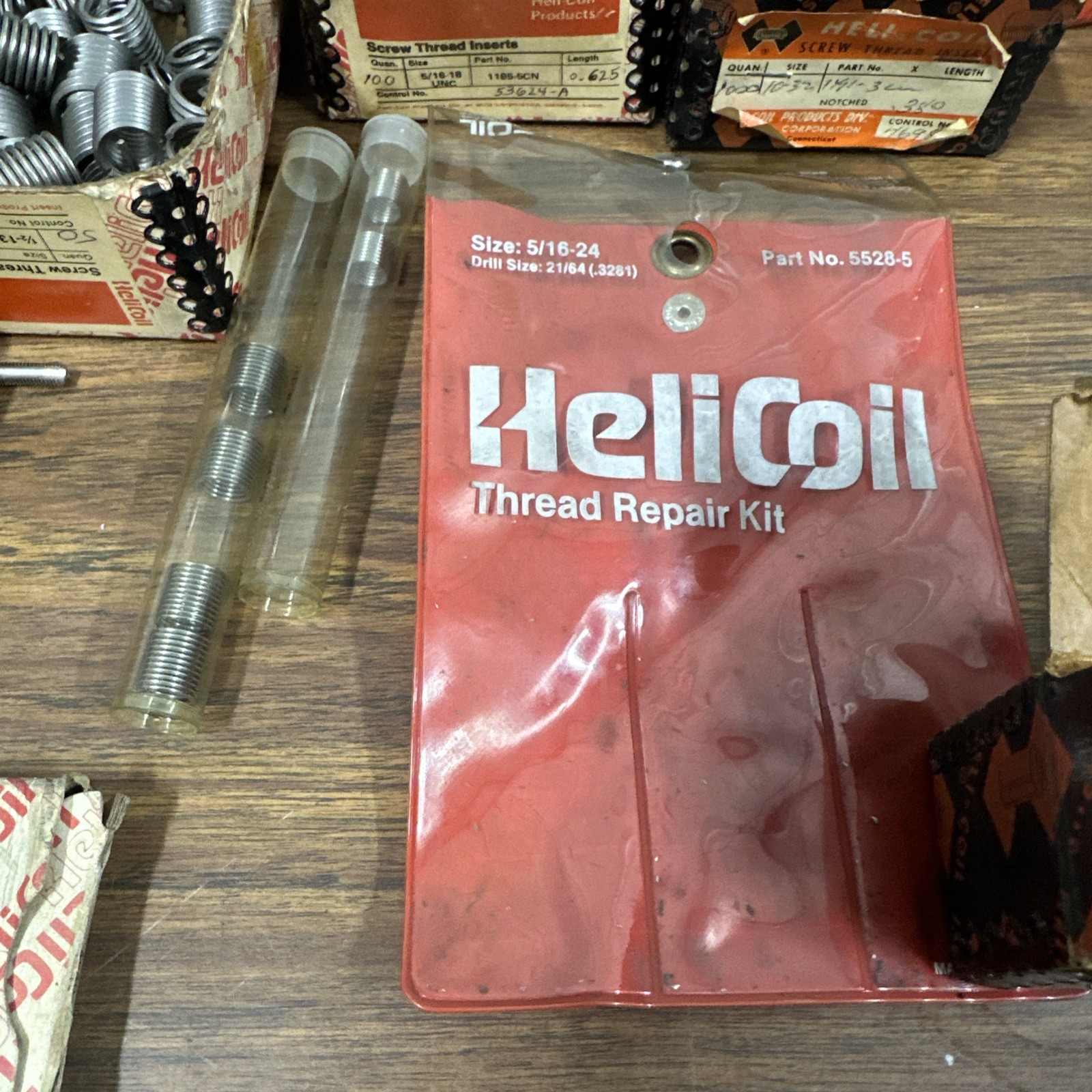 Vintage Heli-Coil Thread Repair Lot – STI Taps, Drivers & Assorted Inserts