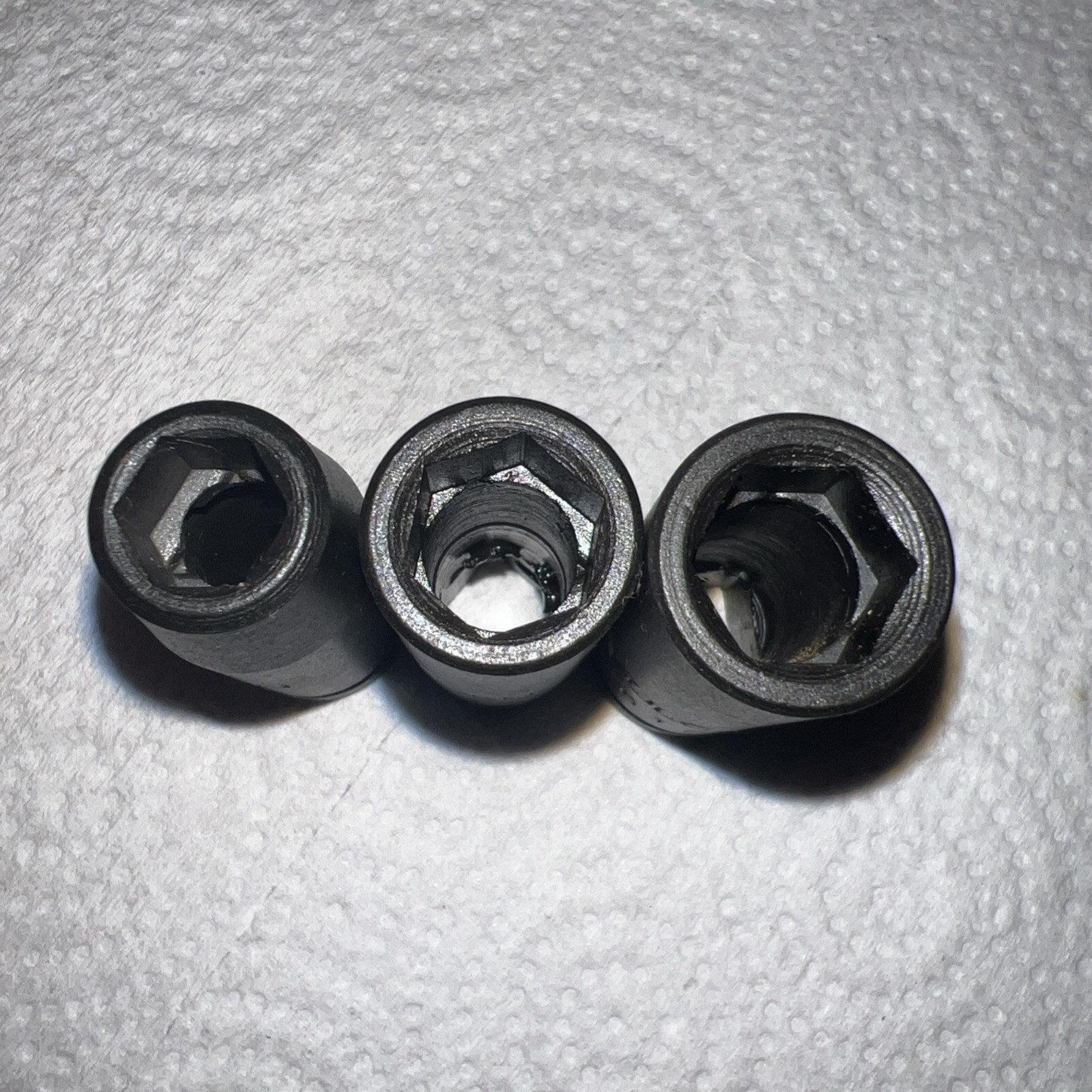 NOS VULCAN Tools 3pc Metric Deep Impact Socket Set, 3/8” Drive, 6 Point USA