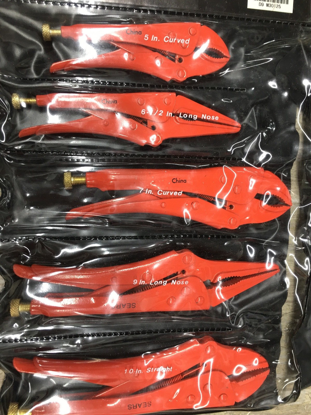 SERIES 9-30125 Sears Craftsman 5pc Locking Plier Set 5″ to 10″ BARELY USED