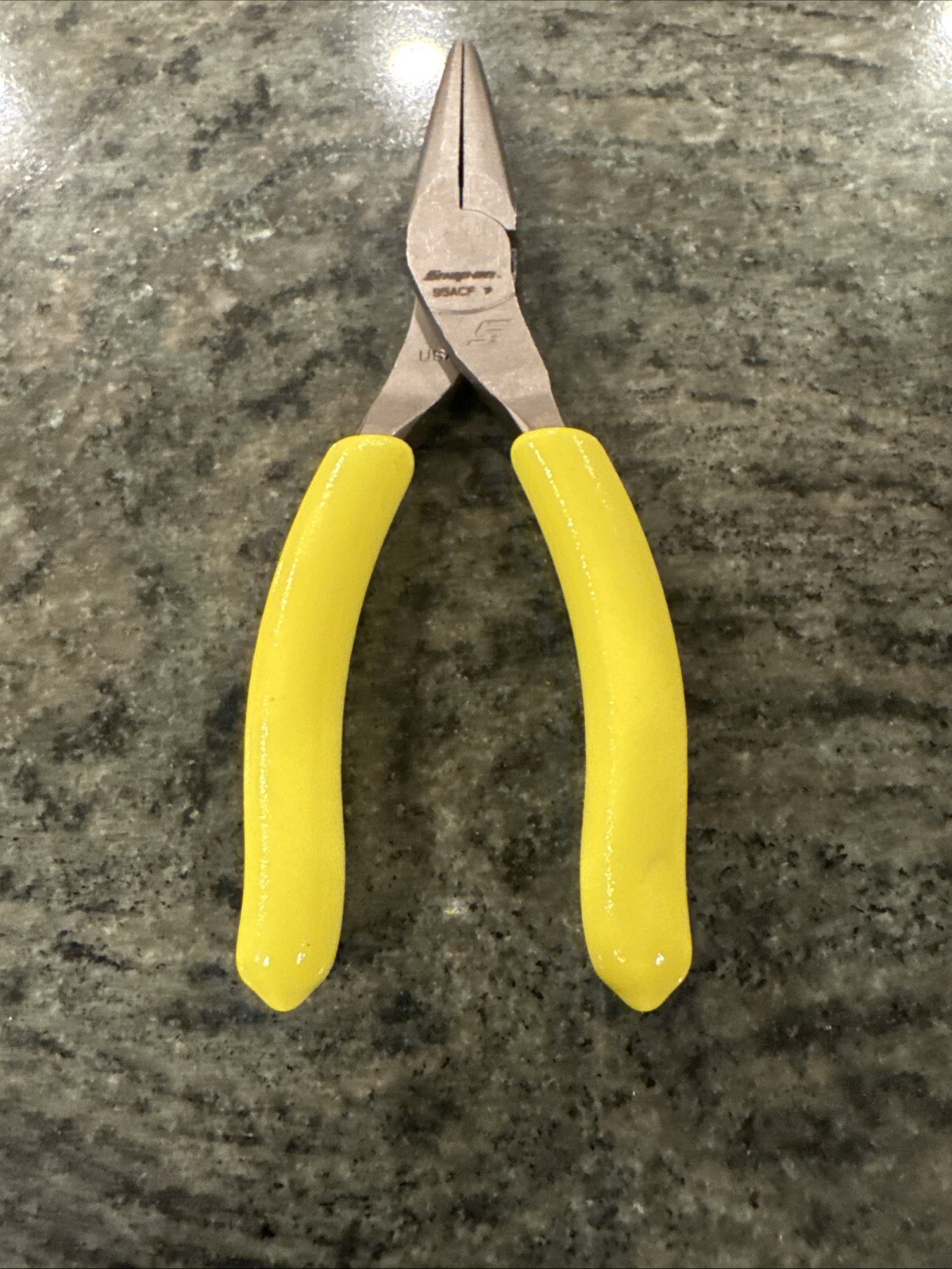 Snap-On 95acf 6″ talon grip needle nose pliers hi Viz yellow new