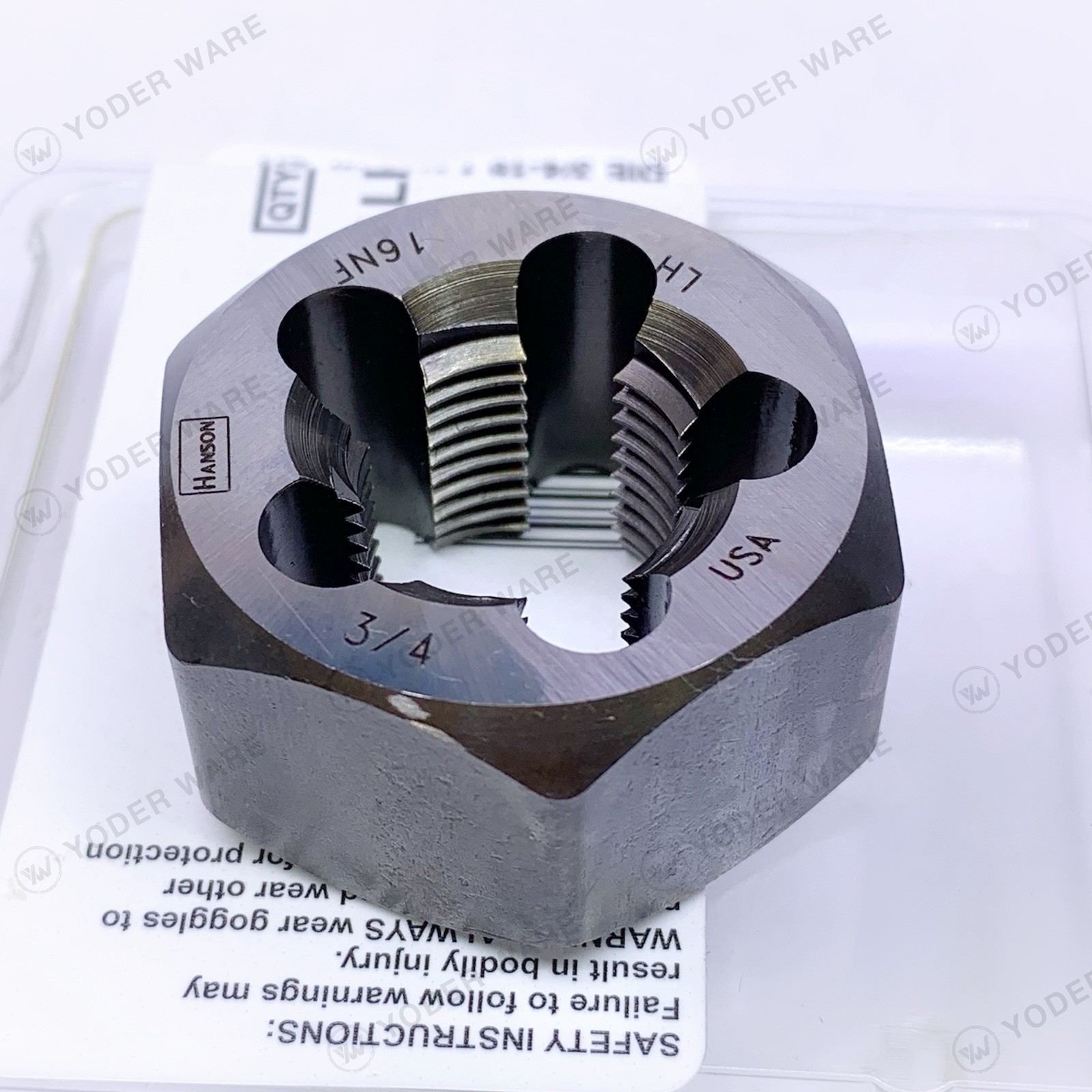 3/4-16 NF x 1-7/16″ LH Hex Die Irwin Hanson 7760 CS LEFT HAND Rethreading NEW