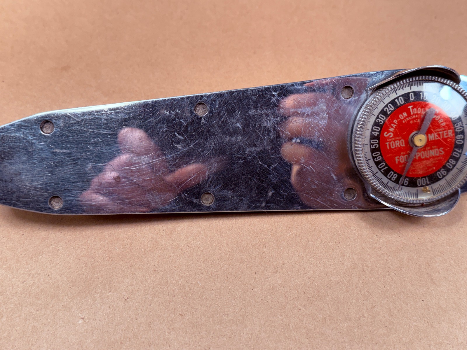 NICE – Snap-on TE 100L Vintage Torqometer 1/2″ Drive Torque Wrench 0 to 100 f/Lb