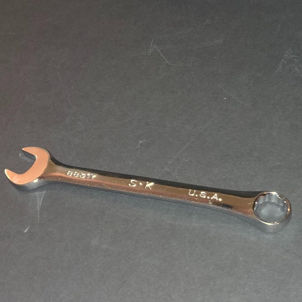 QUALITY S-K SK #88317 17MM METRIC COMBINATION POLISHED 12 POINT WRENCH