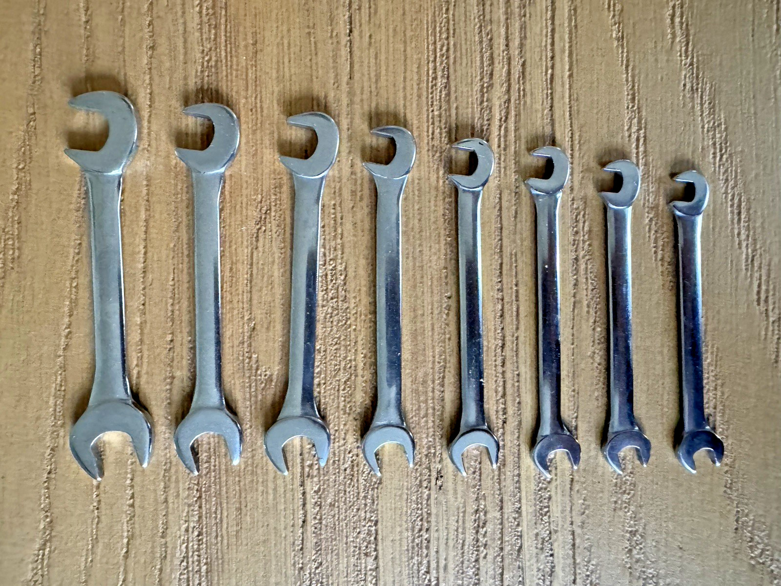 Craftsman 8 Piece Open End Ignition Wrench Set Crown Logo Plastic Pouch 4306