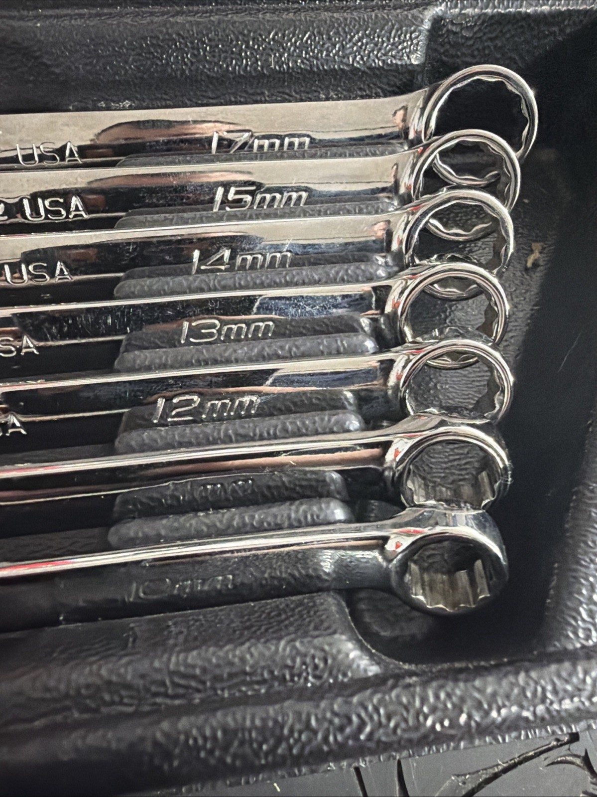 SNAP-ON TOOLS 7 pc 12-Point Metric Flank Drive® Plus Combination Wrench Set
