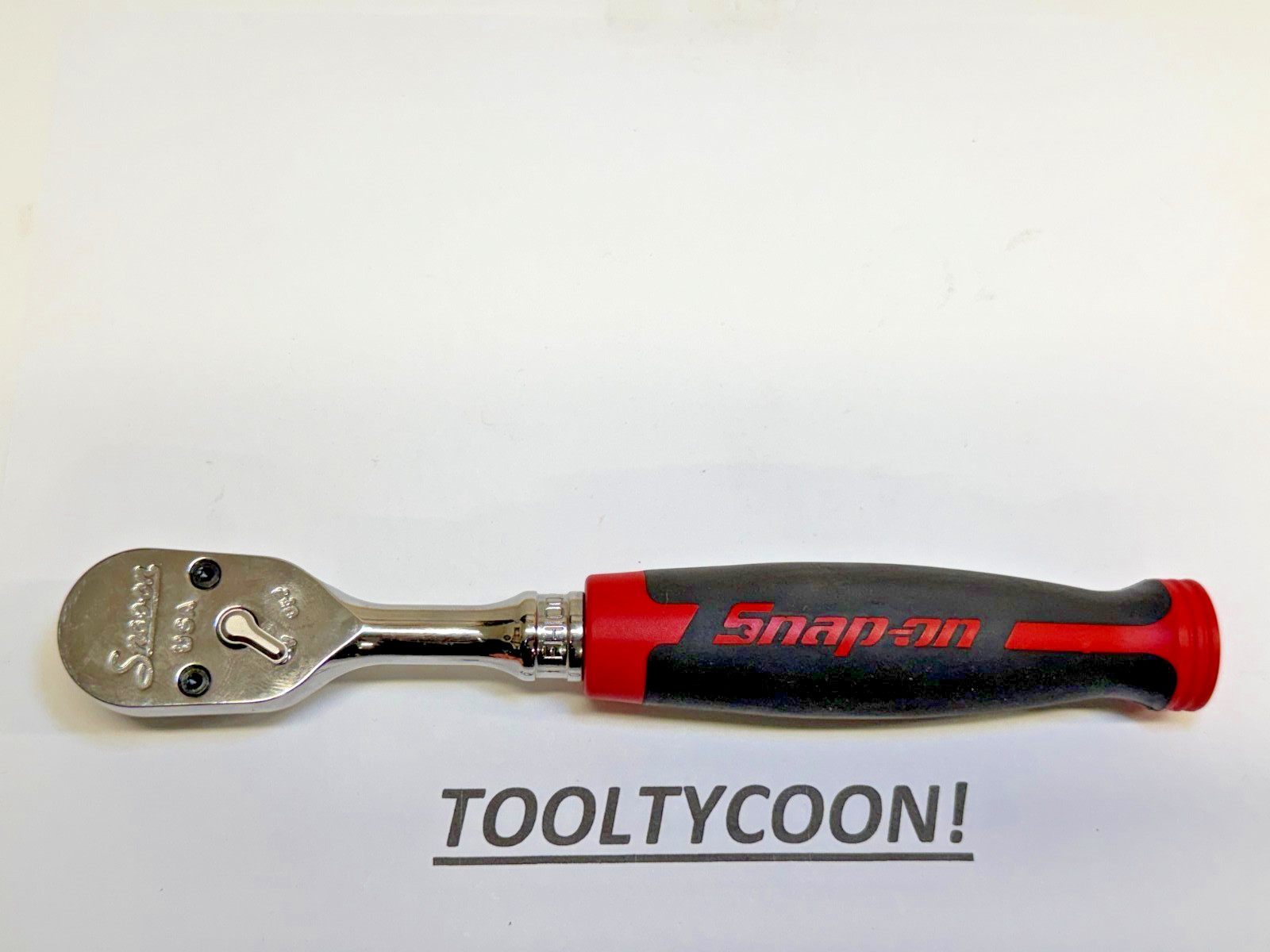 Snap-on Tools USA NEW 3/8″ Drive 100 Tooth Soft Grip Fixed Head Ratchet FH100