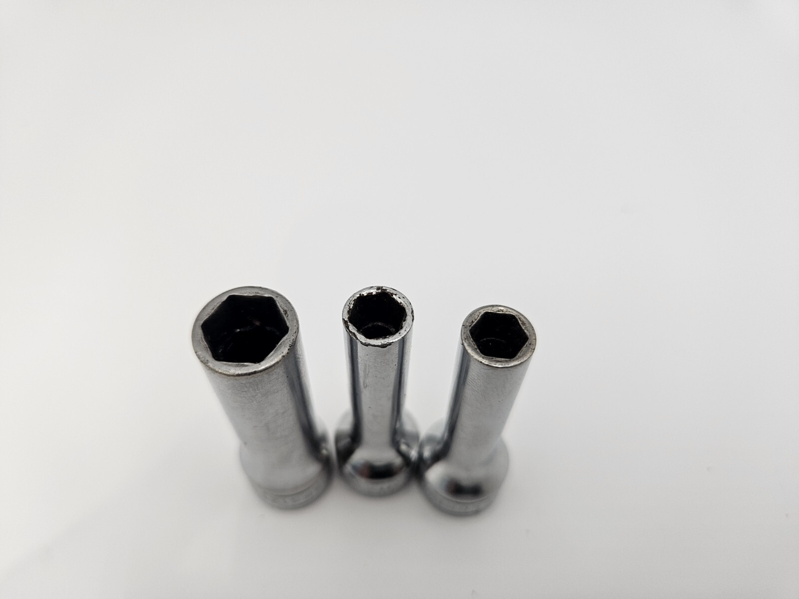 Snap On SFS121 Sfs081x2 Deep Well Socket 3/8″ Drive 6 Point Set Of 3