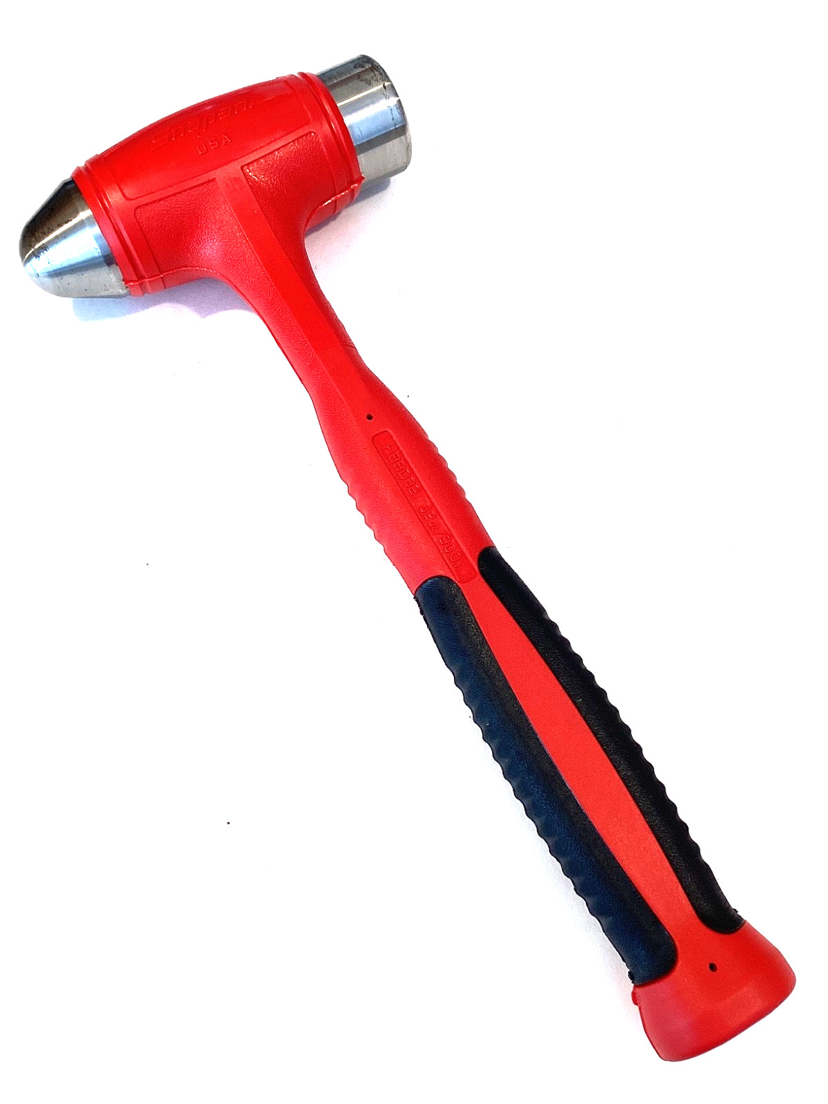 Snap On Tools USA NEW 32 Ounce RED Soft Grip Dead Blow Ball Peen Hammer HBBD32