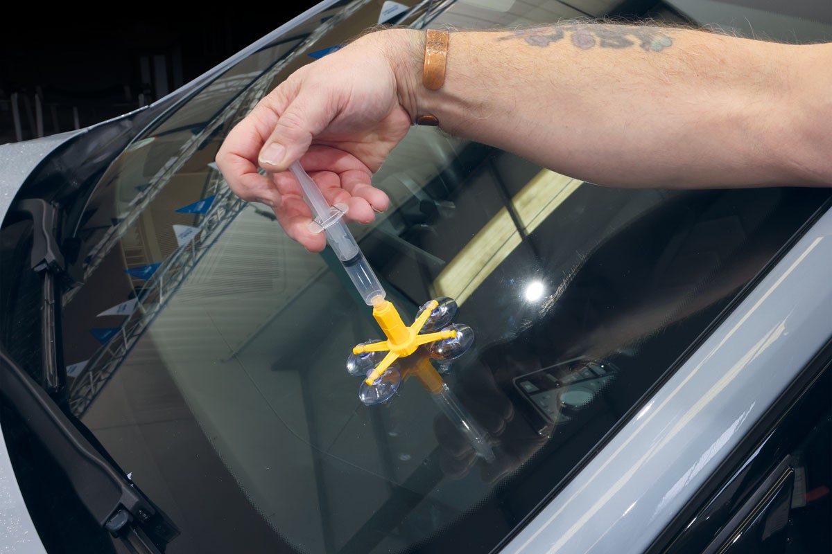 Windscreen Chip Repair Kit UV Resin Lamp Car Glass Crack Fix Tool