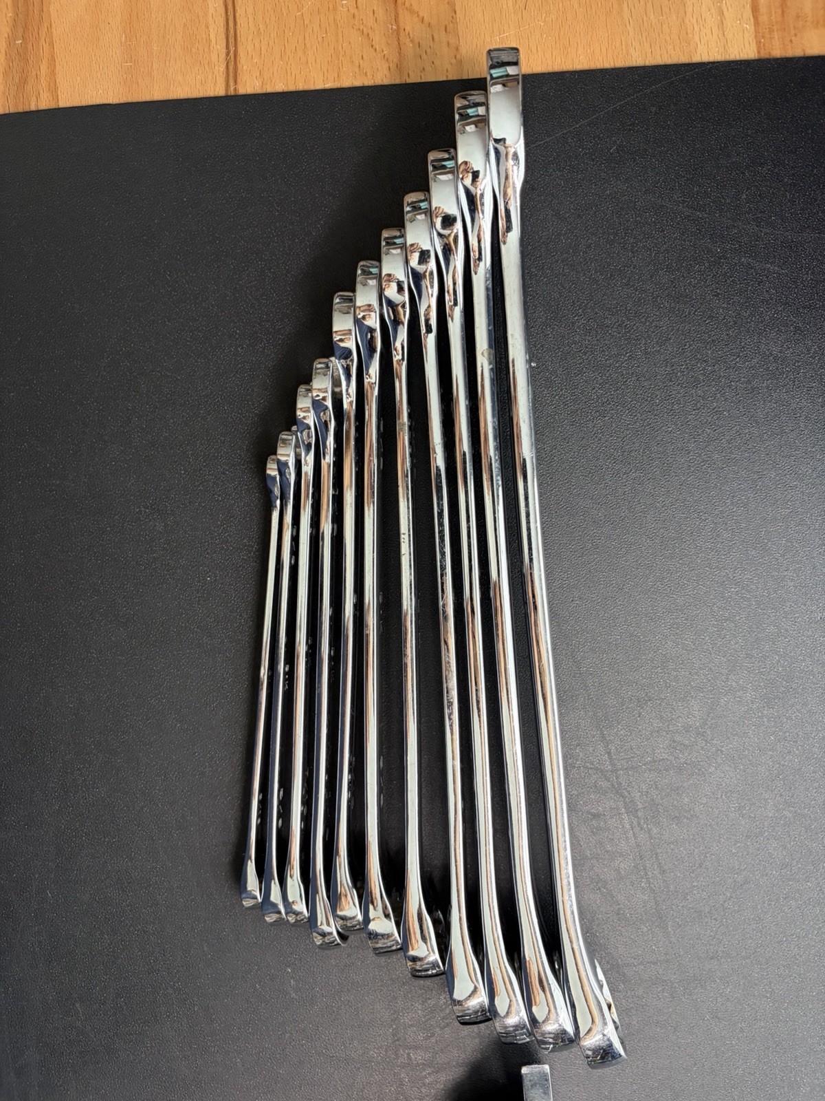 SK Tools Polished Wrench Set 10mm-22mm, 5/16”- 15/16” Metric & Sae 24 Piece