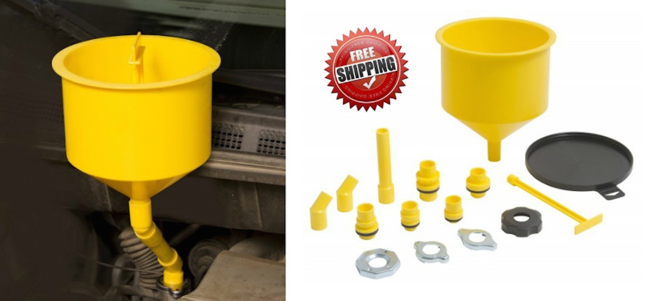 Lisle 24680 Spill-Free Funnel Kit Engine Oil Transmission Fluid New Free Ship