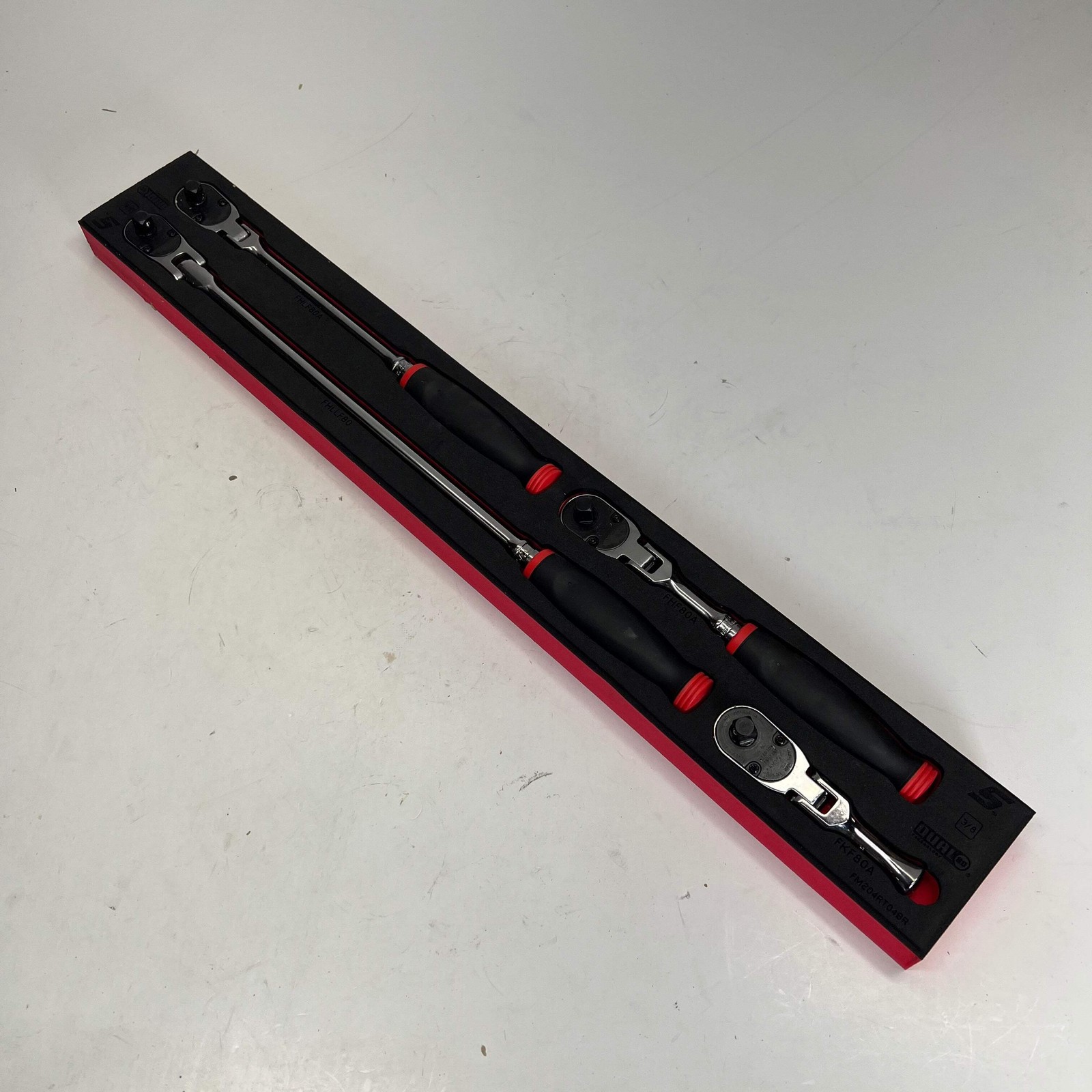 SNAP ON Soft Grip Flex Head Ratchet Set 4 Pc – 3/8″ Drive 204RT04FR (As-Is)