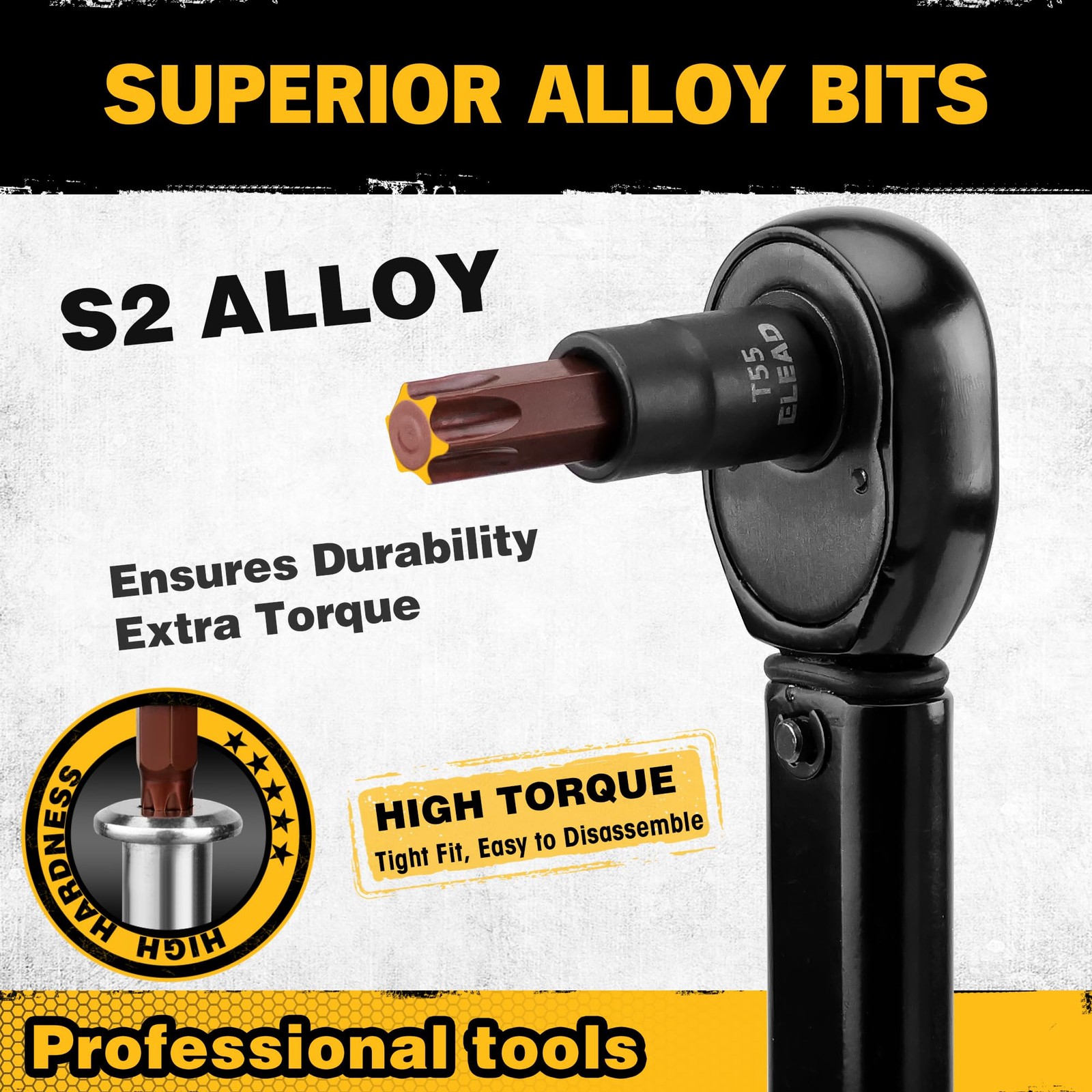 31-Piece Torx Bit Socket Set: Premium CR-V & S2 Alloy Steel, Star One Size