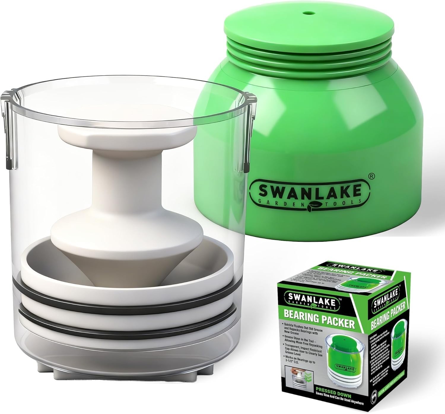 Premium Bearing Packer Kit Portable Handy Wheel Tool Effortlessly Flushes Old