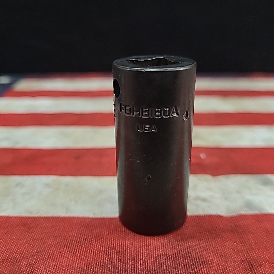 Snap On FDHB180A, 9/16″, 3/8″ Drive, 12 Point, Deep Impact Socket New