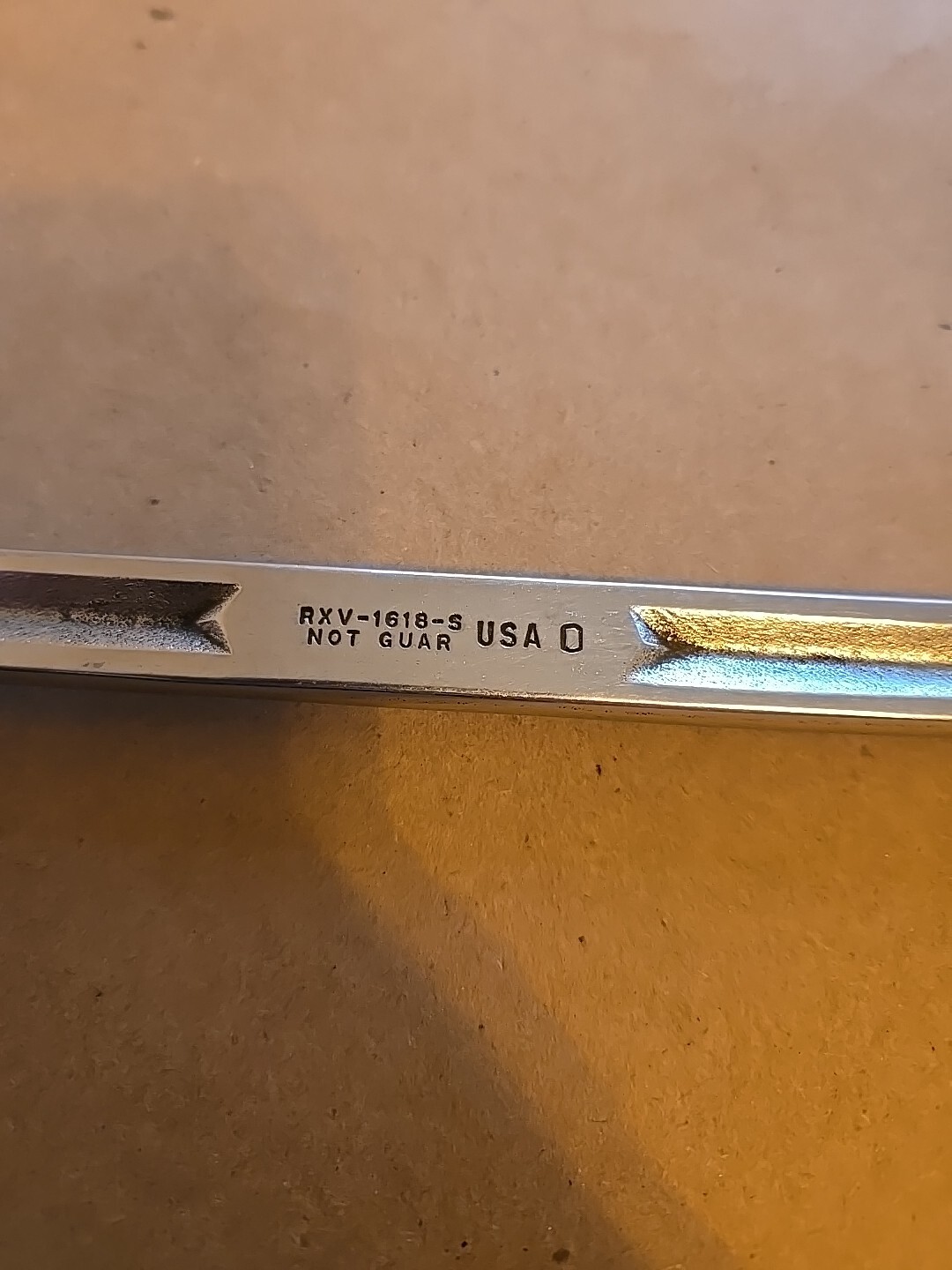Snap On 1/2″-9/16″ Chrome Flare Nut End Wrench Read Ad RXV-1618-S