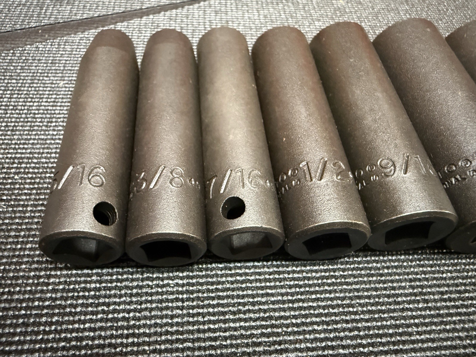 Proto 3/8 Drive Deep Well Impact Socket Set 12pc