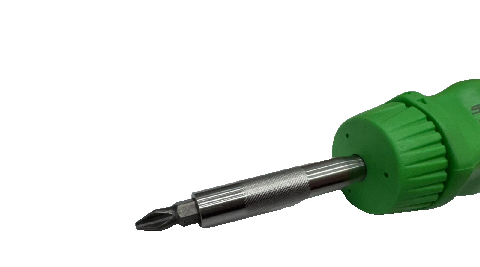 Snap-on Tools GREEN Stubby Hard Handle Ratcheting Screwdriver SSDMR1AG USA NEW