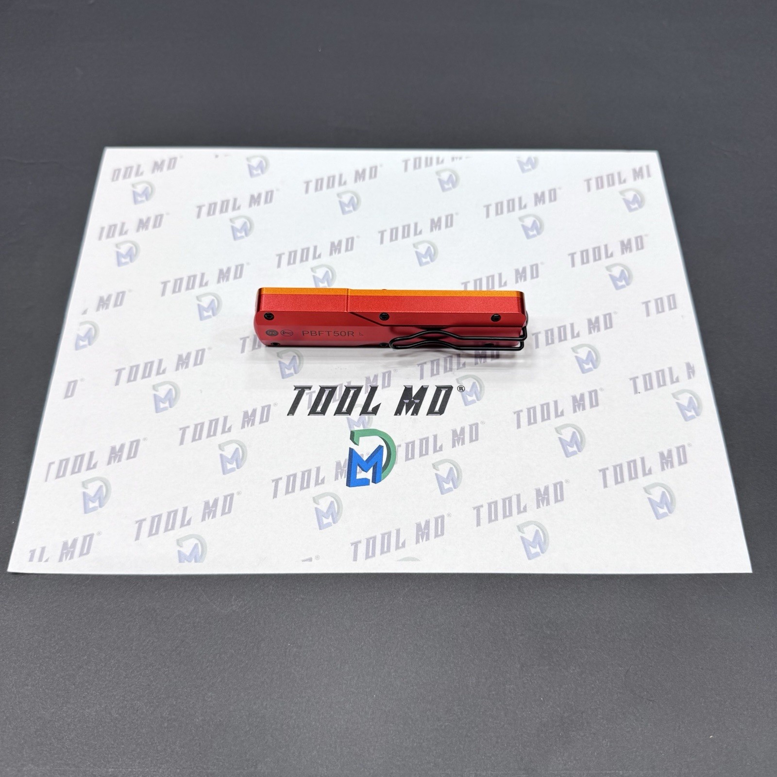 Snap-on Tools NEW CUSTOM OTF ORANGE & RED Retractable Clip Removal Tool PBFT50