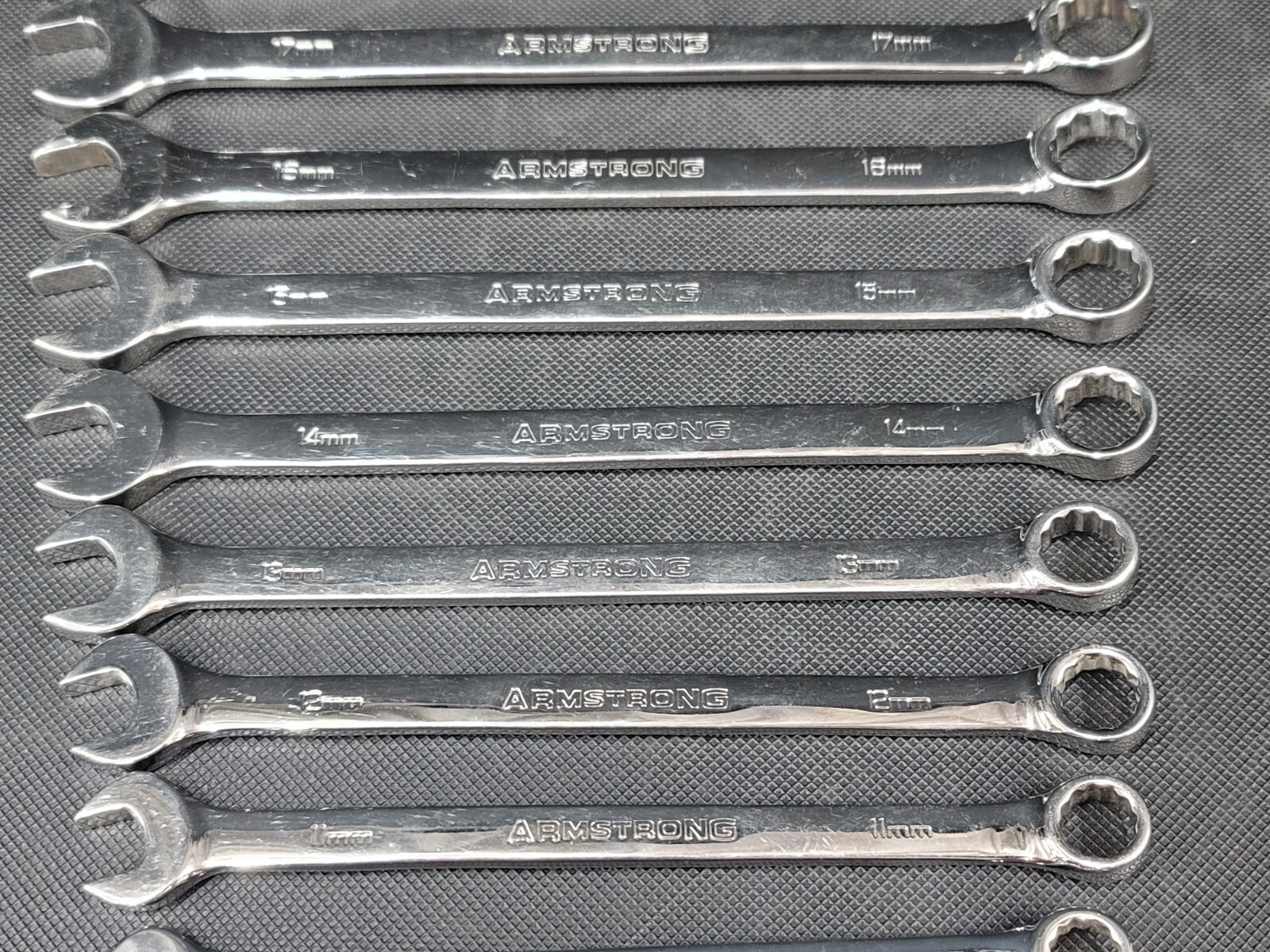 Armstrong Tools 15 pc 12 point Metric Combo Wrench Set 7-19mm & 21-22mm GMTK 52