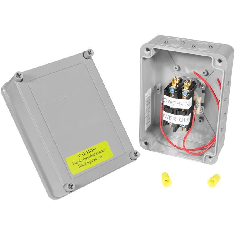 1522 Pump Start Relay Fit Irrigation Systems w Housing 3HP 110V/220V 24V Coil