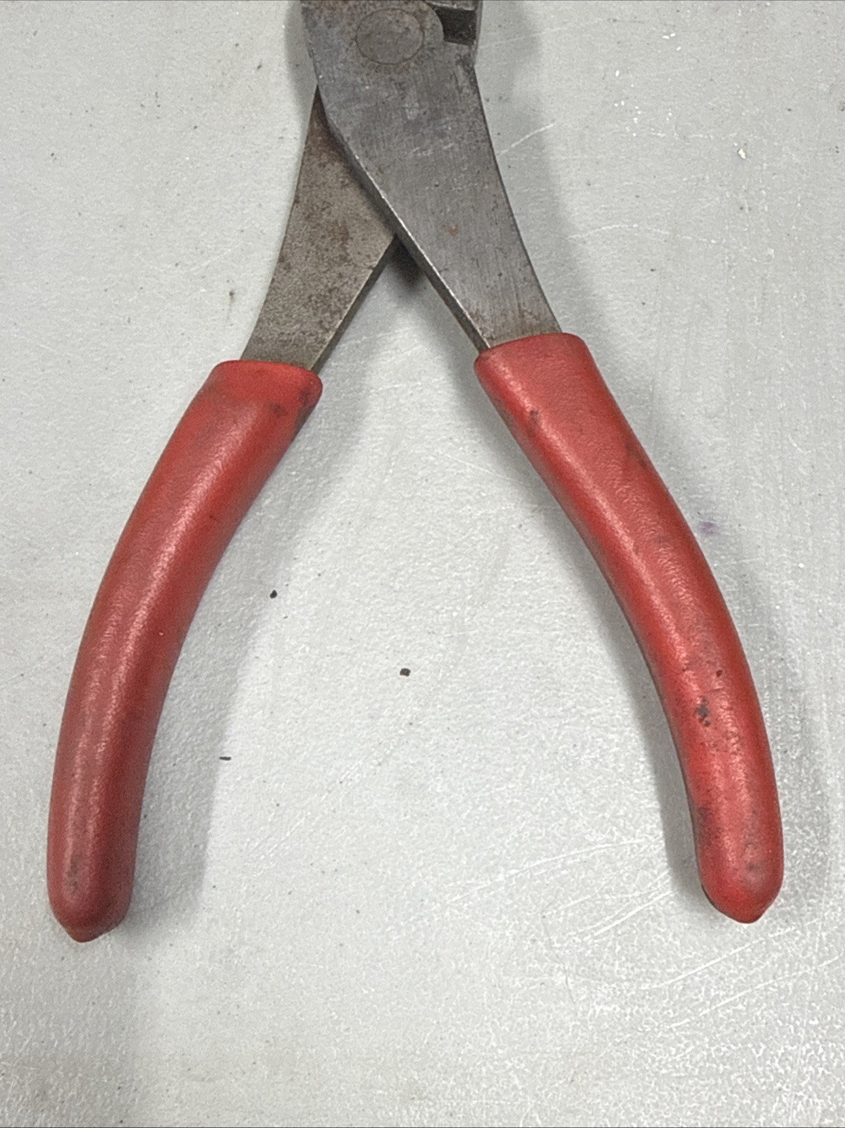 🇺🇸 Snap On Tools HIGH Leverage Diagonal Cutters Pliers 8″ Long Wire Side Red