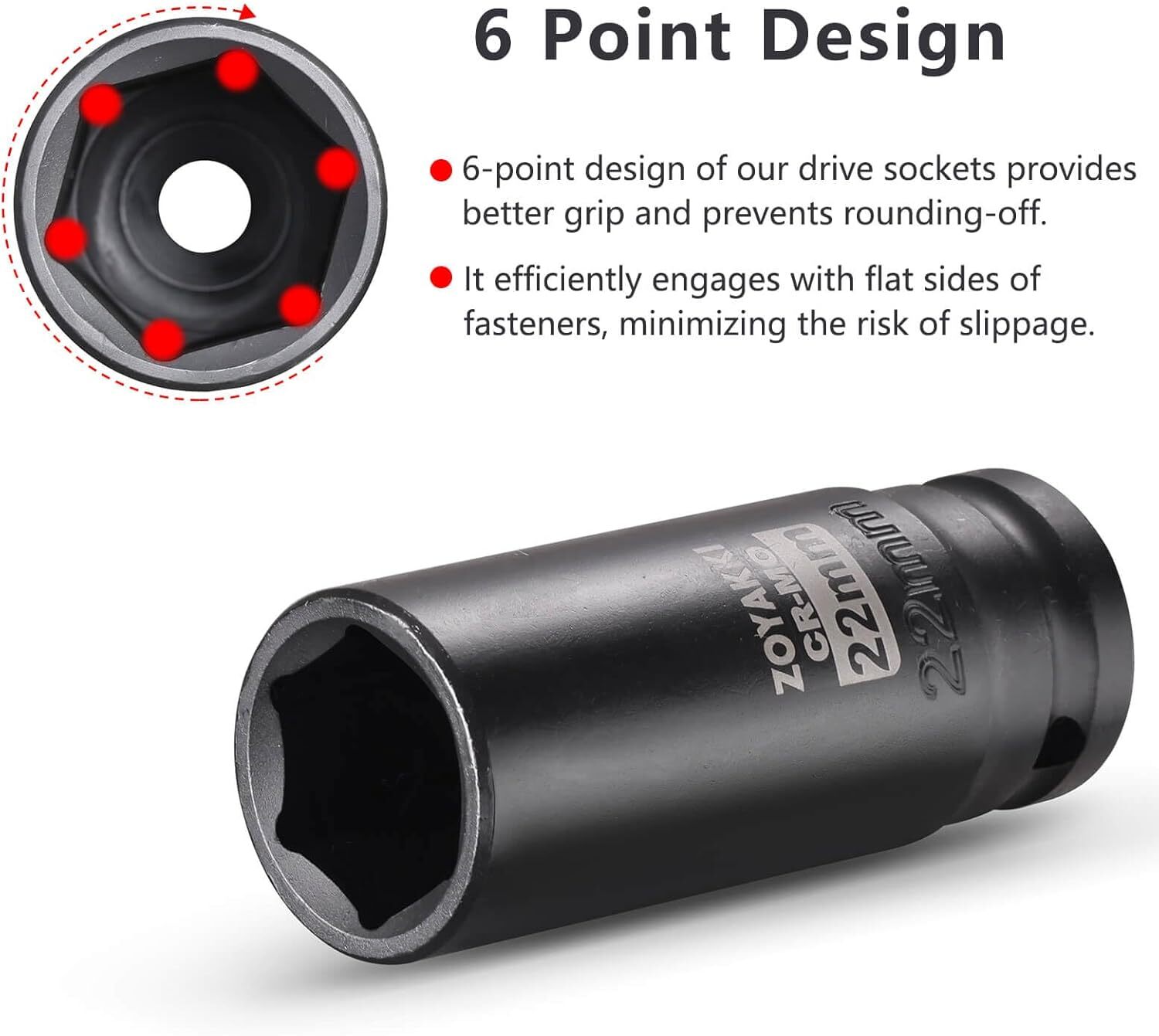 4 Dados De 1/2 Pulgada 17 19 21 22 mm Para Impacto Taladros Enchufe Set Ofertas