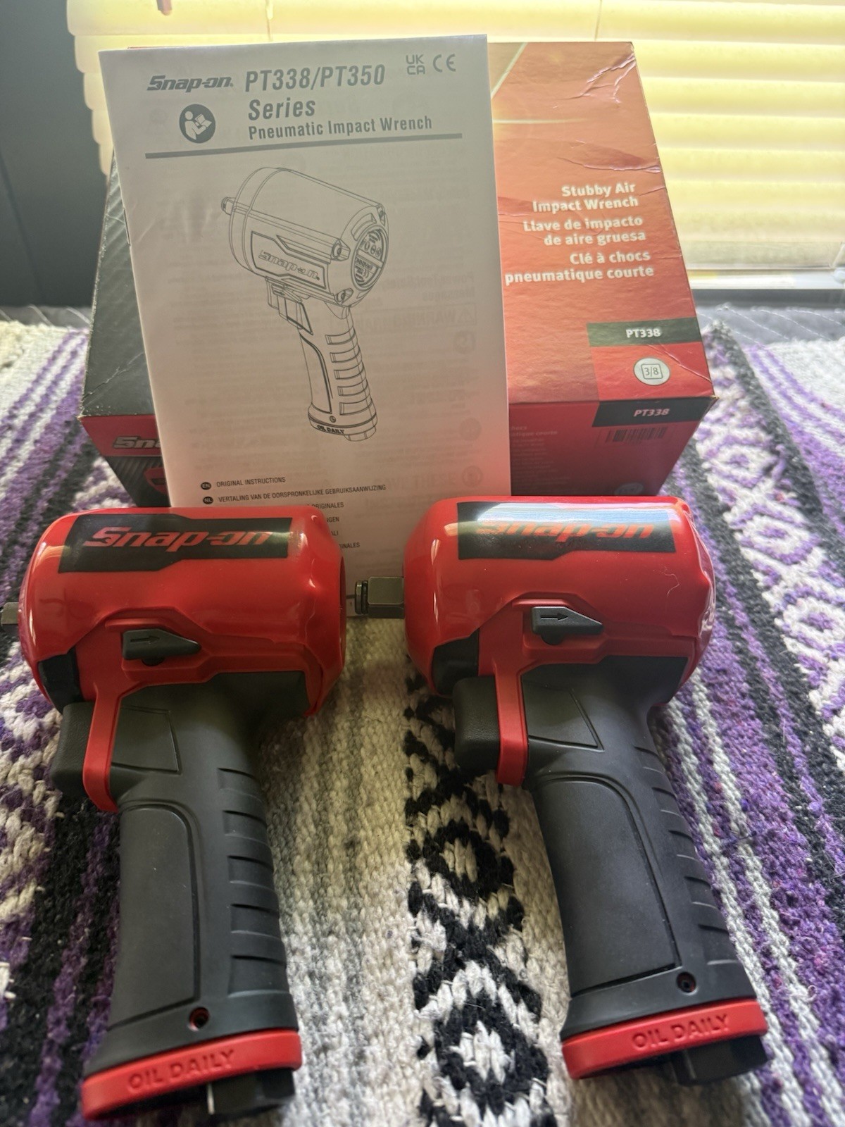 Snap On 3/8 And 1/2 In Compact Air Impact