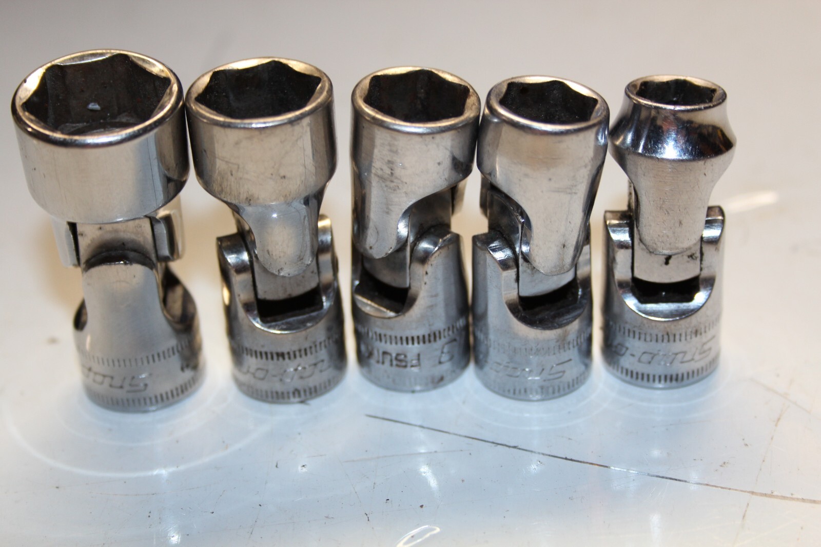 SNAP-ON TOOLS 3/8″ Drive 6-Point Metric Shallow Flex Socket Set 5pcs USA