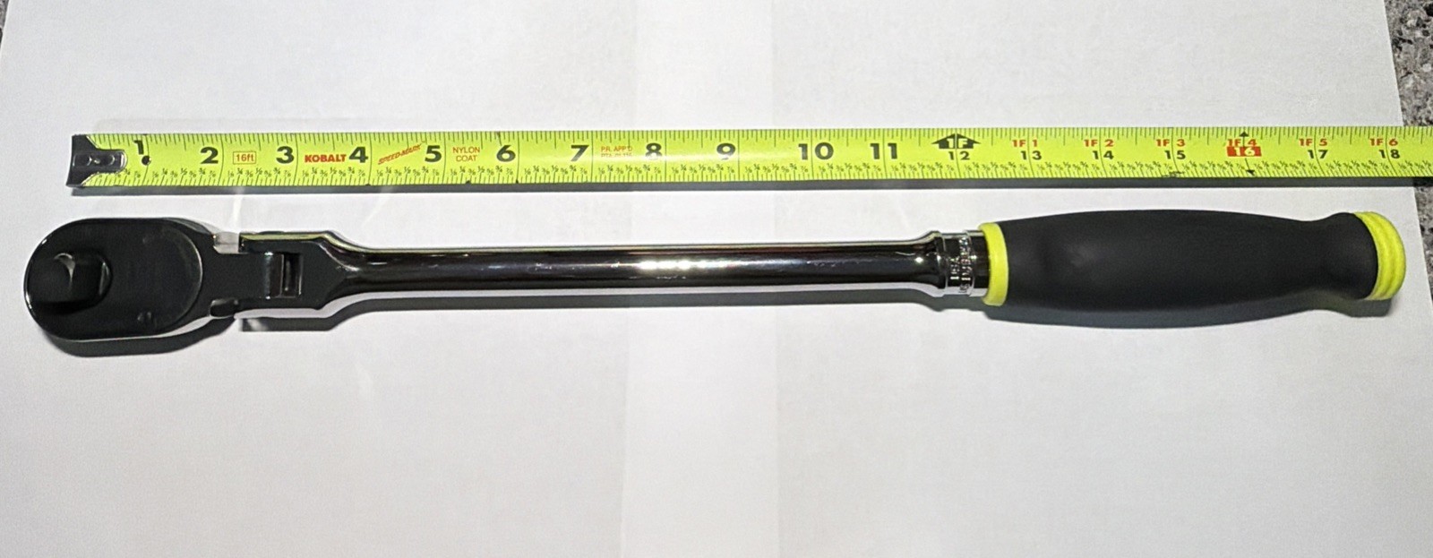 SNAP ON TOOLS DK TITANIUM 1/2″ Drive Soft Grip Std Flex Head Ratchet SHF80A DT +