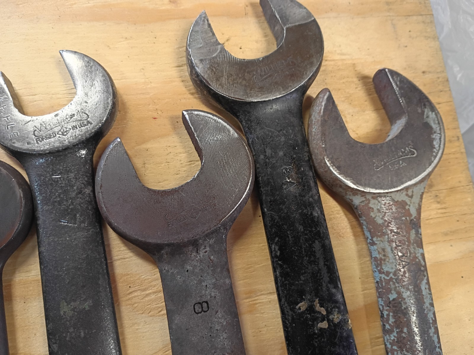 WILLIAMS ENGINEERS SERVICE W IN DIAMOND WRENCHES USA AIR HYDRAULIC 3/4 7/8 5/8